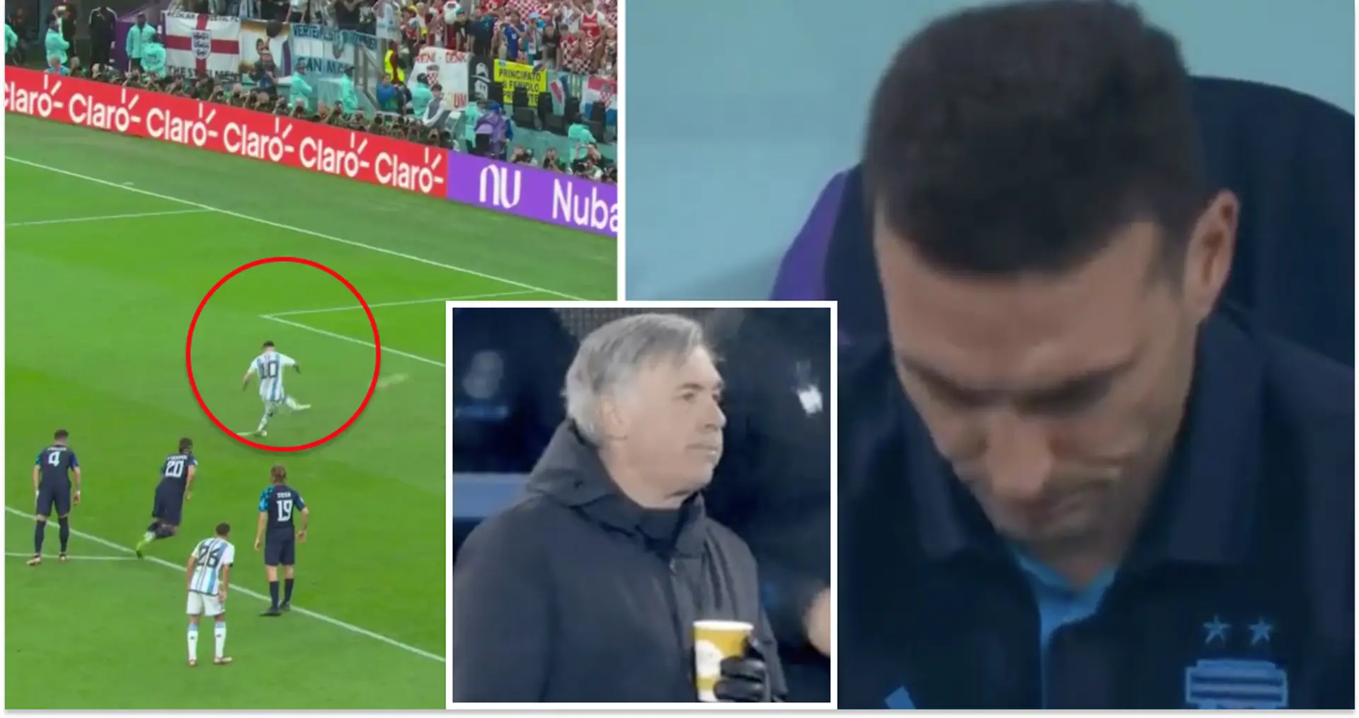 'Turning into Ancelotti': Scaloni's weird reaction to Messi's goal caught on camera