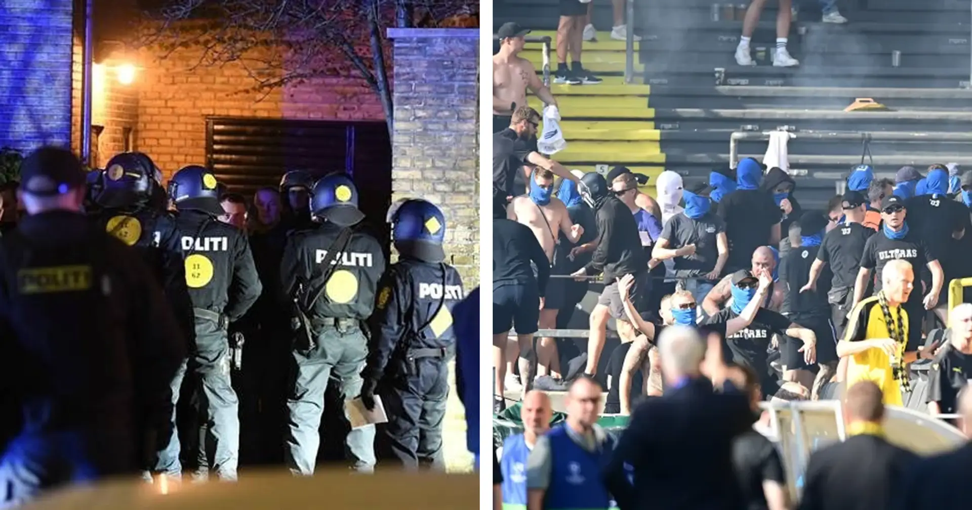 Schlägereien fanden doch statt! In Dänemark berichtet man von Zusammenstößen zwischen Dortmunder- und Kopenhagen-Fans