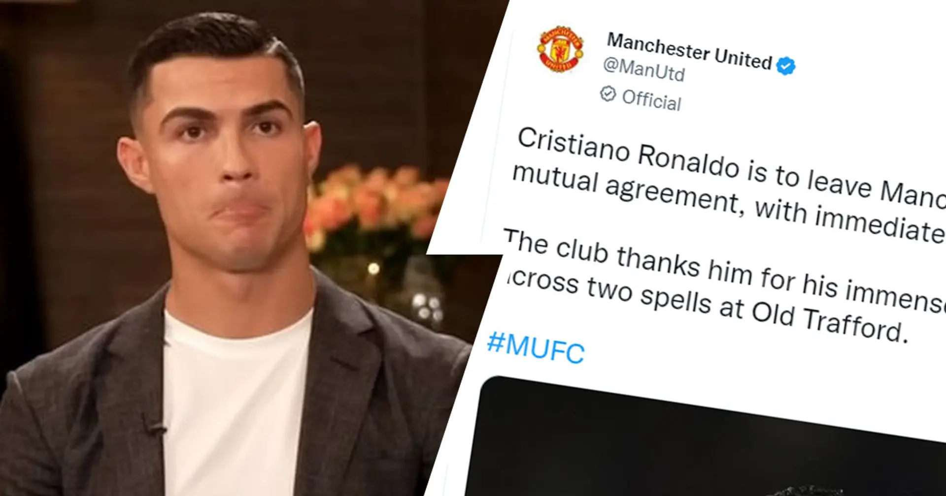 A L'INSTANT : Cristiano Ronaldo quitte Manchester United d'un commun accord
