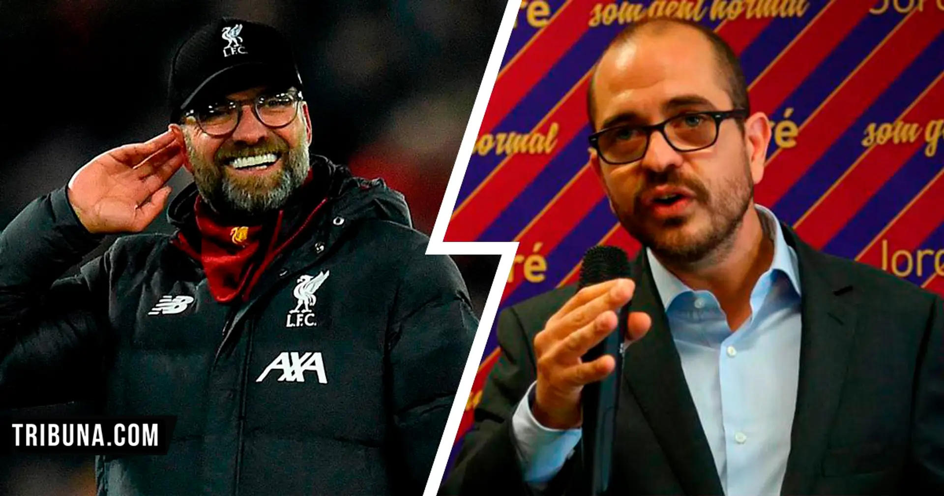 Barcelona presidential candidate Jordi Farre: We already started talks with Jurgen Klopp to become club's next manager