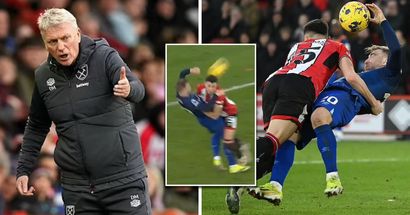 David Moyes left 'shrugging his shoulders' after Bowen gets dragged down and West Ham denied penalty