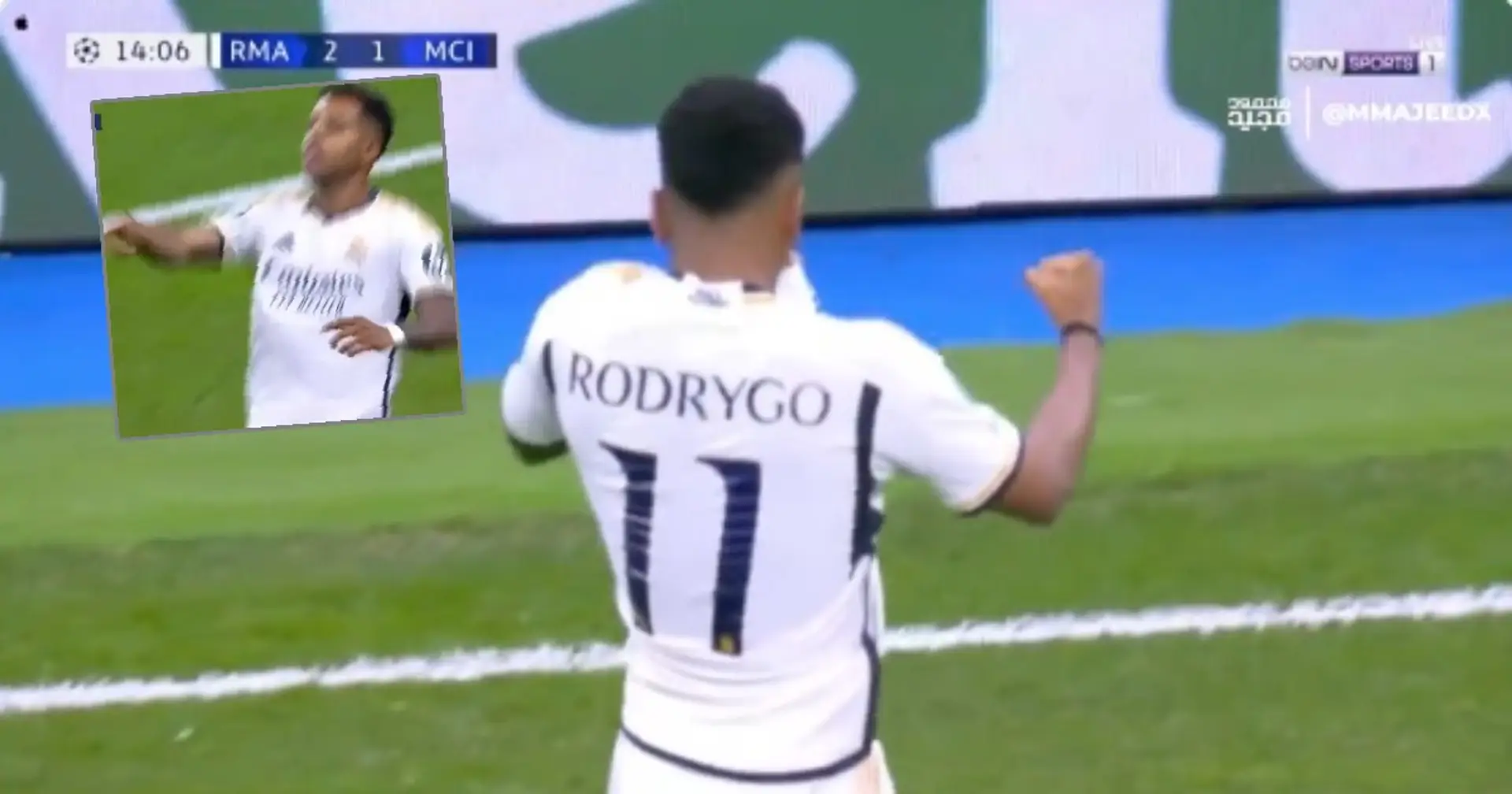 Visto: El bonito gesto de Rodrygo a la afición del Real Madrid tras su gol