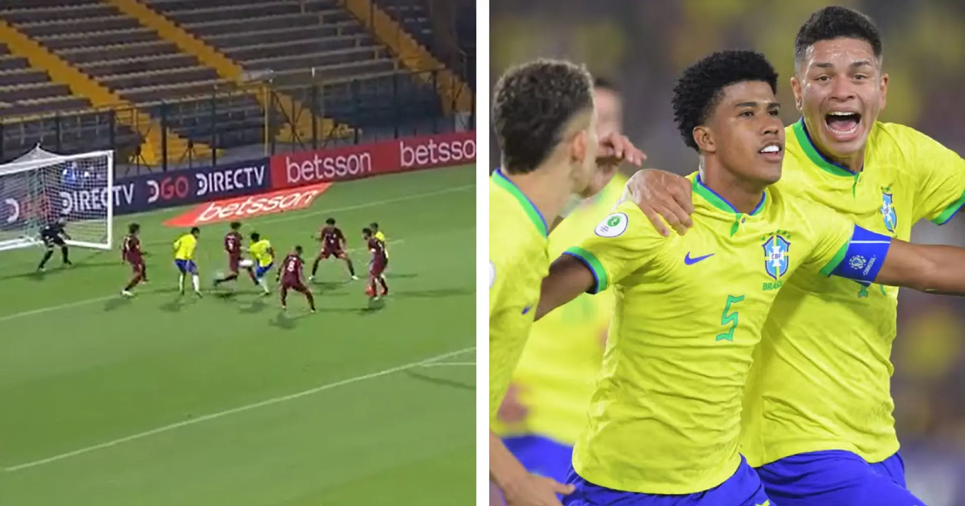 Andrey Santos scores in 5th game in a row for Brazil at U20 South American championship (video)
