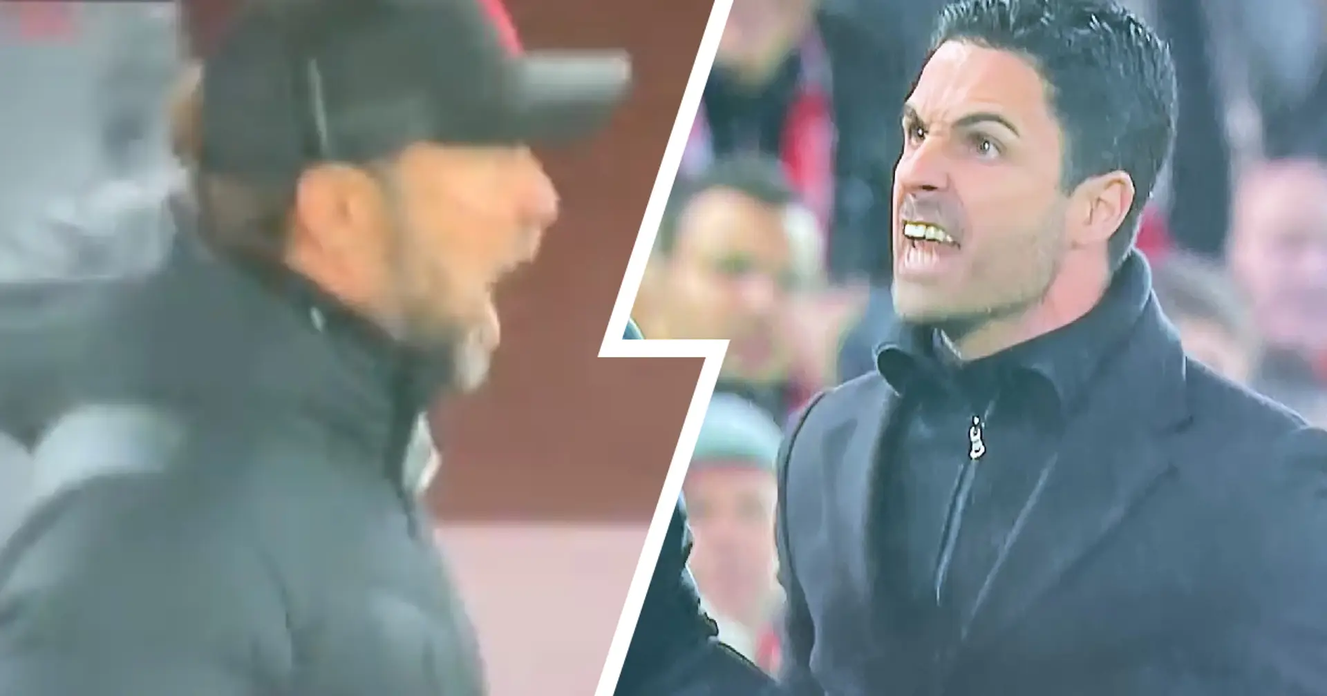 Caught on camera: Arteta and Klopp square off on touchline, almost end up fighting 
