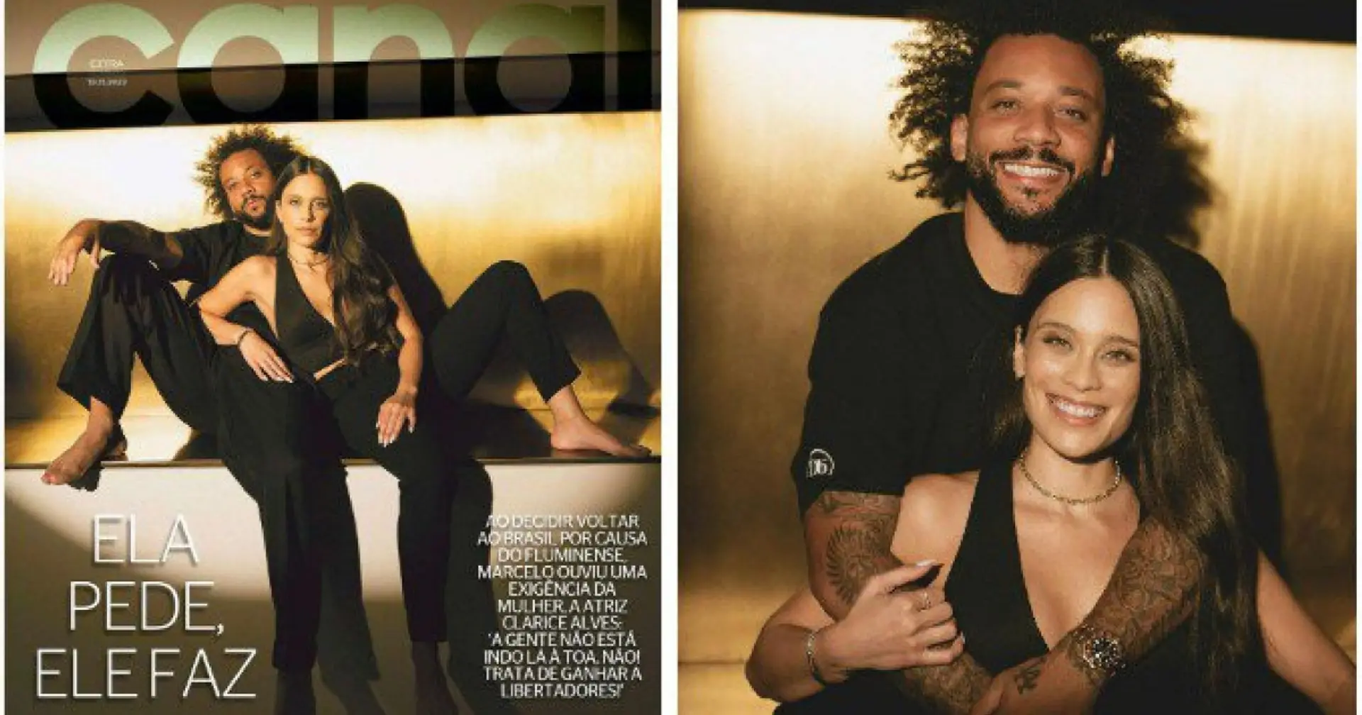 Eines der schönsten Paare Brasiliens: Marcelo und seine Frau Clarice auf einem wunderschönen Fotoshooting 📸