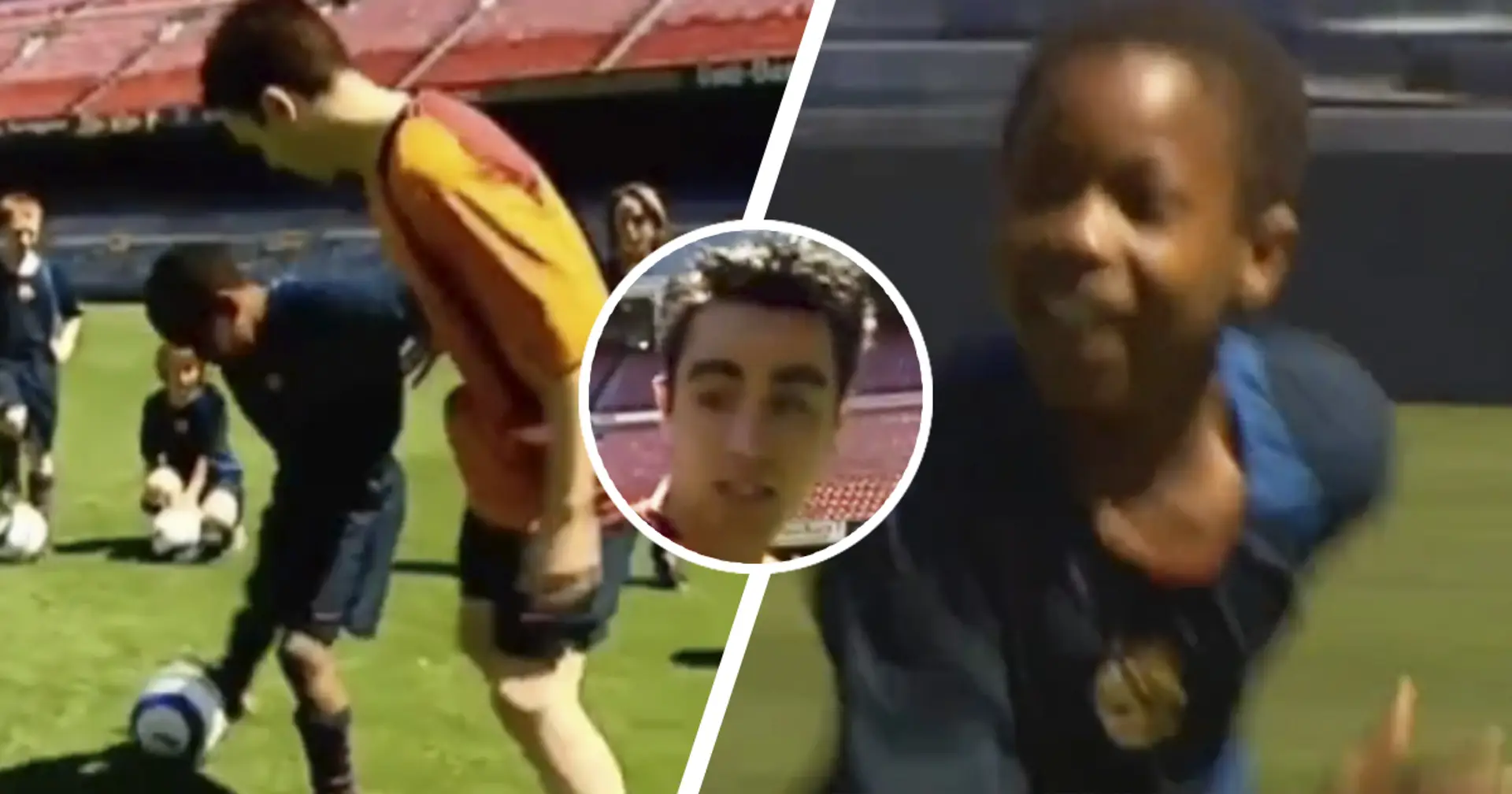 Cómo Adama Traoré, de 9 años, superó a Iniesta en un entrenamiento con Xavi mirando