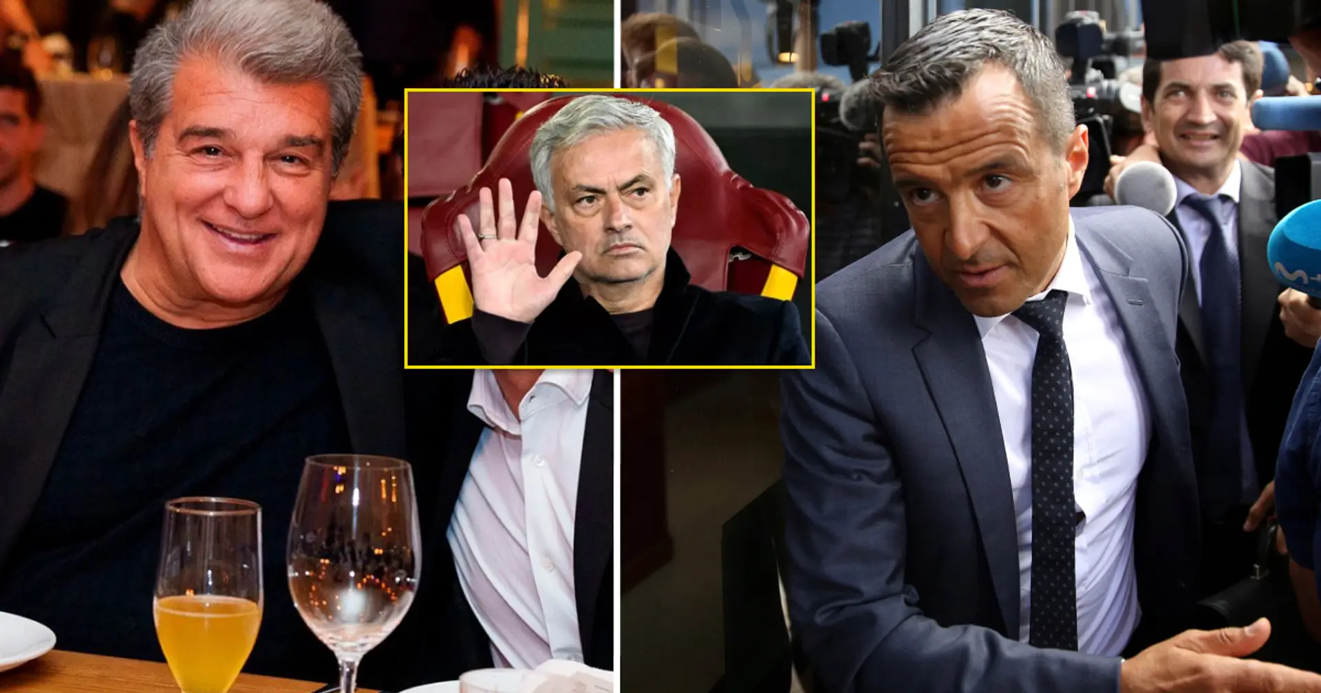 Le président Laporta rencontre le super agent Jorge Mendes à Barcelone – 3 joueurs et 2 entraîneurs éventuellement discutés