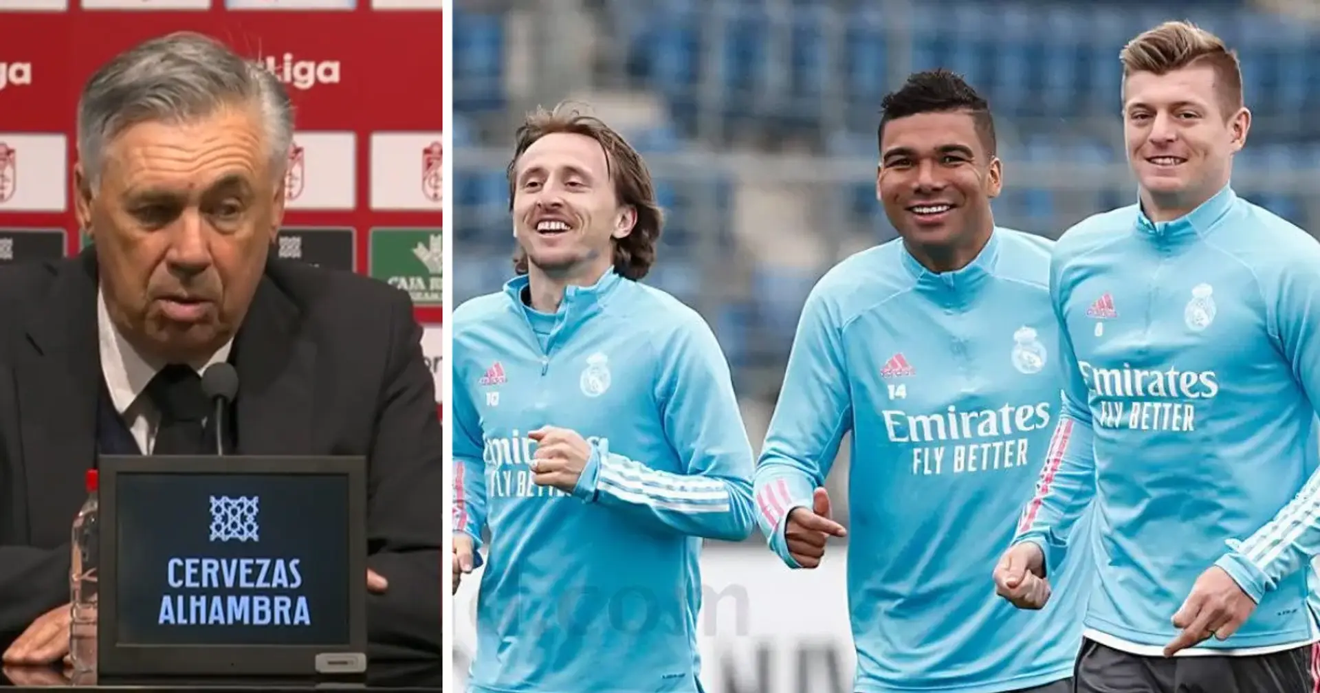 Ancelotti explains why he doesn't want to give instructions to Modric, Kroos and Casemiro