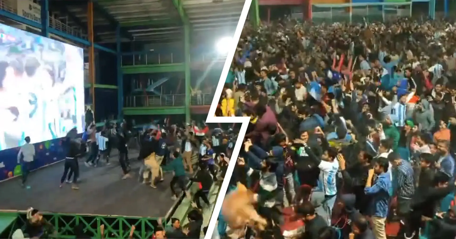 Argentina fans in Bangladesh go nuts after Messi's goal v Mexico (video)