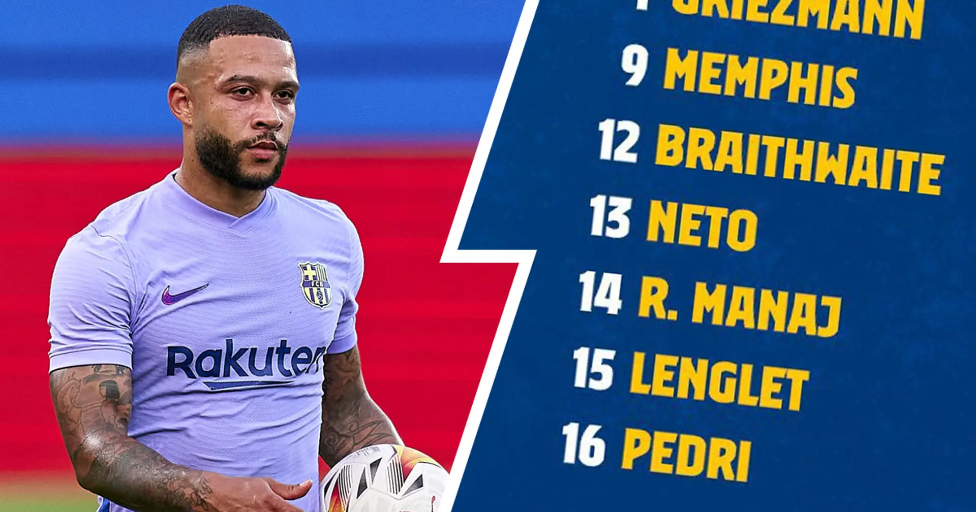 Depay and Garcia in but no Pjanic: Barca announce 23-man squad for Real Sociedad duel