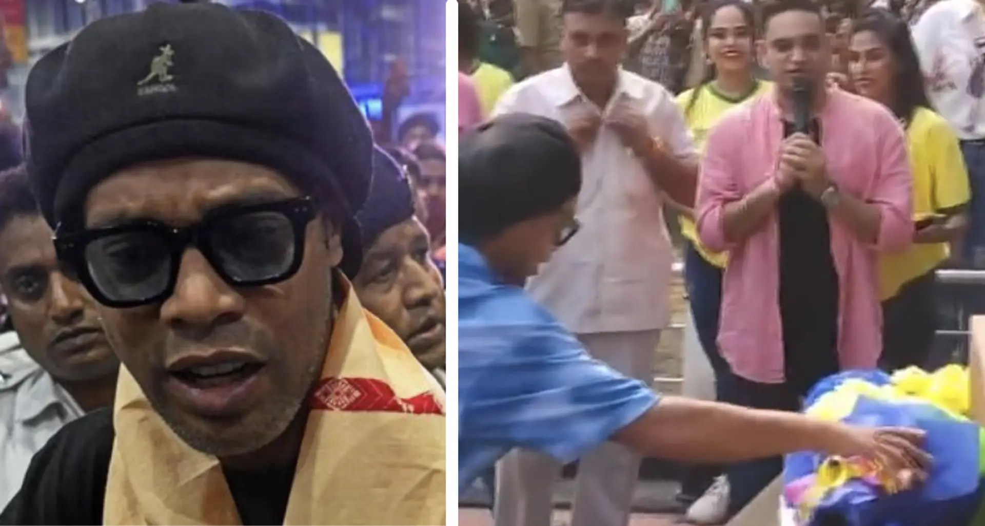 Ronaldinho receives crazy welcome in India, pays tribute to another Barca legend