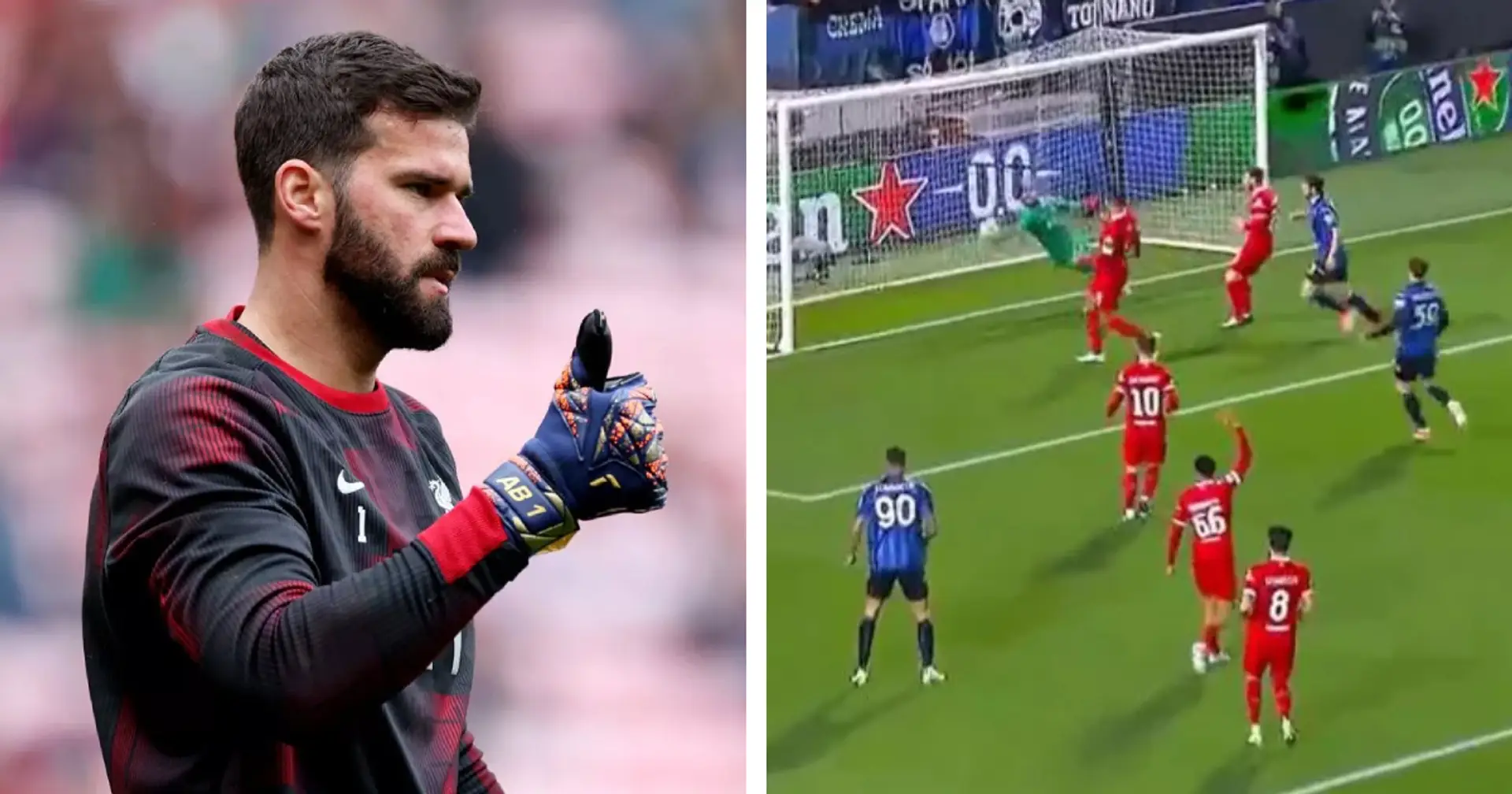 Alisson saves Van Dijk from embarrassment with a monstrous save
