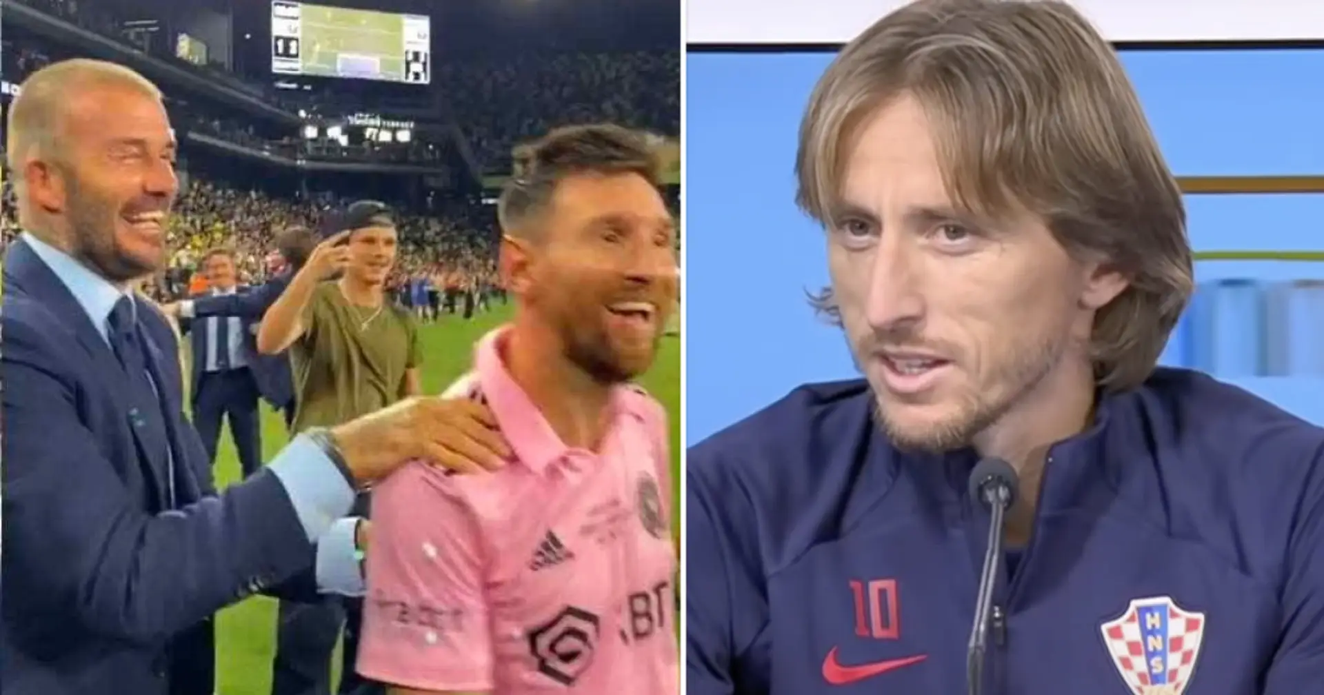 Luka Modric brise le silence sur les rumeurs le liant à la MLS au milieu des retrouvailles avec Beckham