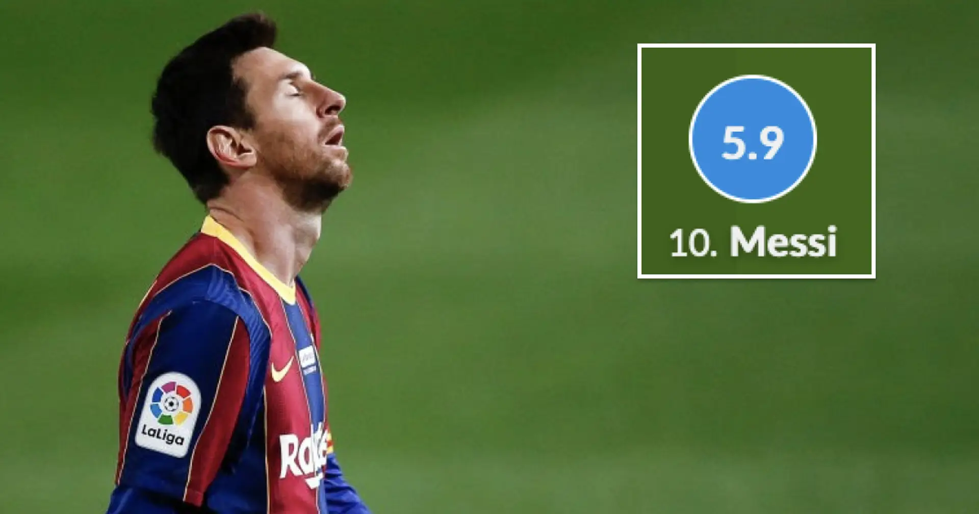 Le pire match de Messi sous le maillot du Barça est nommé – pas le 2-8 ou la débâcle Anfield-Roma