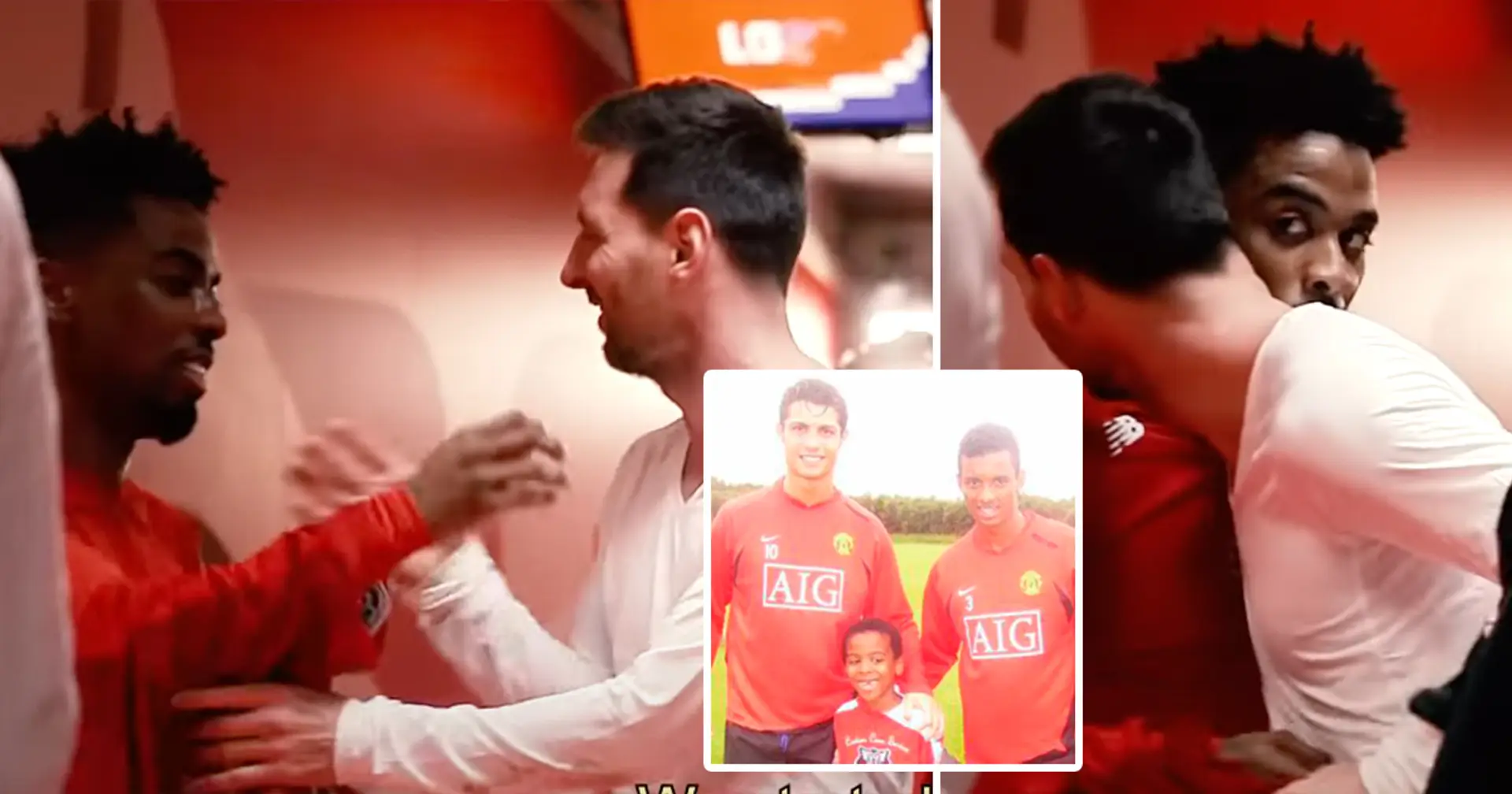 Lille youngster Angel Gomes was shocked when Lionel Messi asked him to swap shirts, he's a Ronaldo fanboy