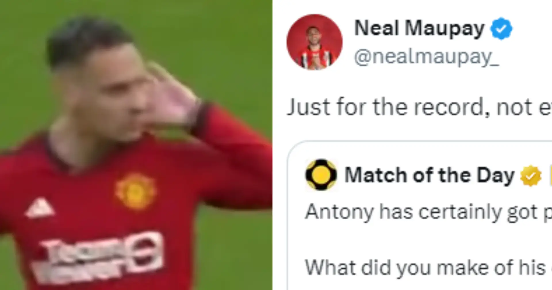 Chief Premier League s***houser Neal Maupay mocks Antony's Coventry celebration