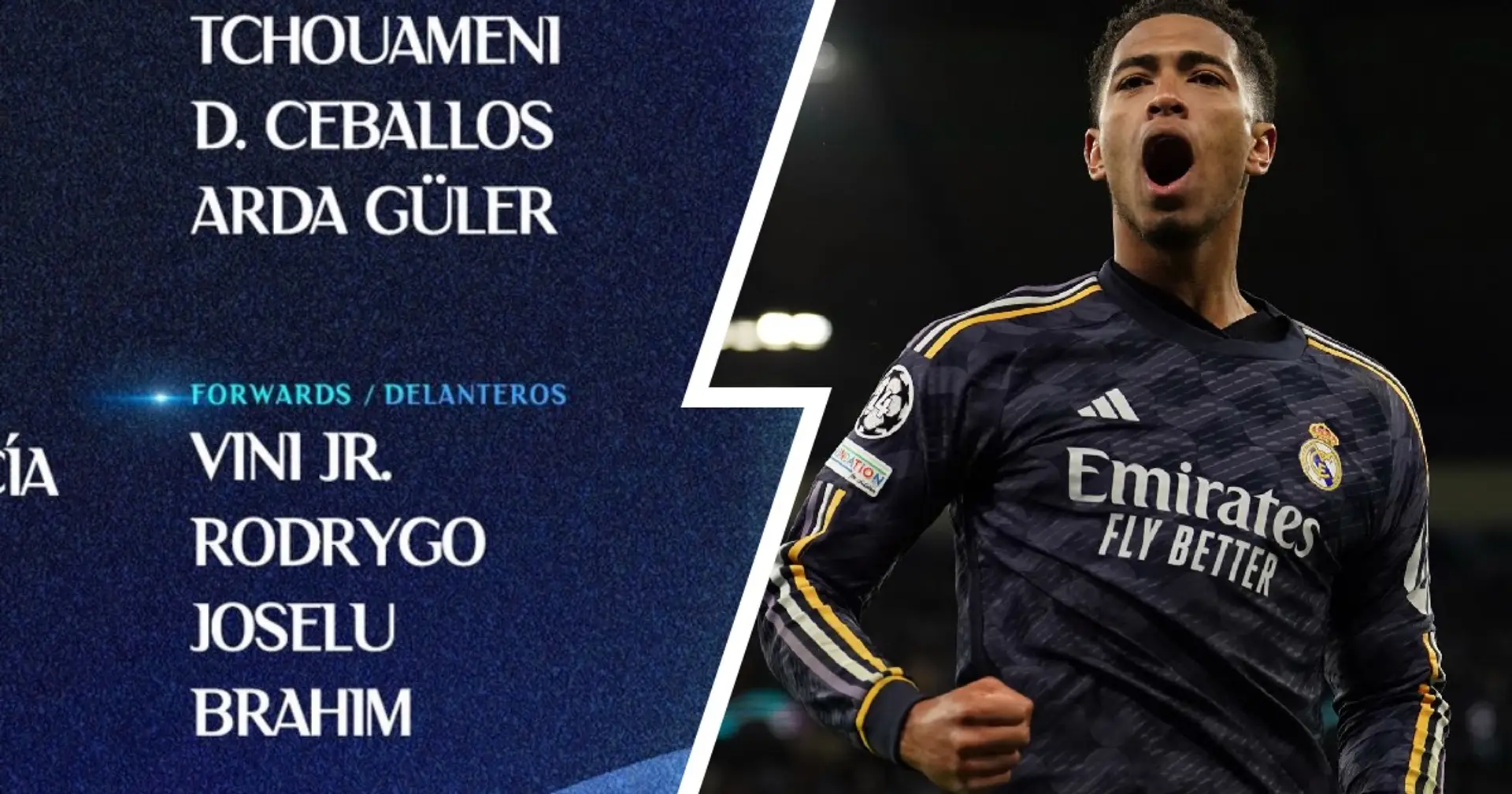 Real Madrid announce squad for Bayern Munich clash it has 3 surprises