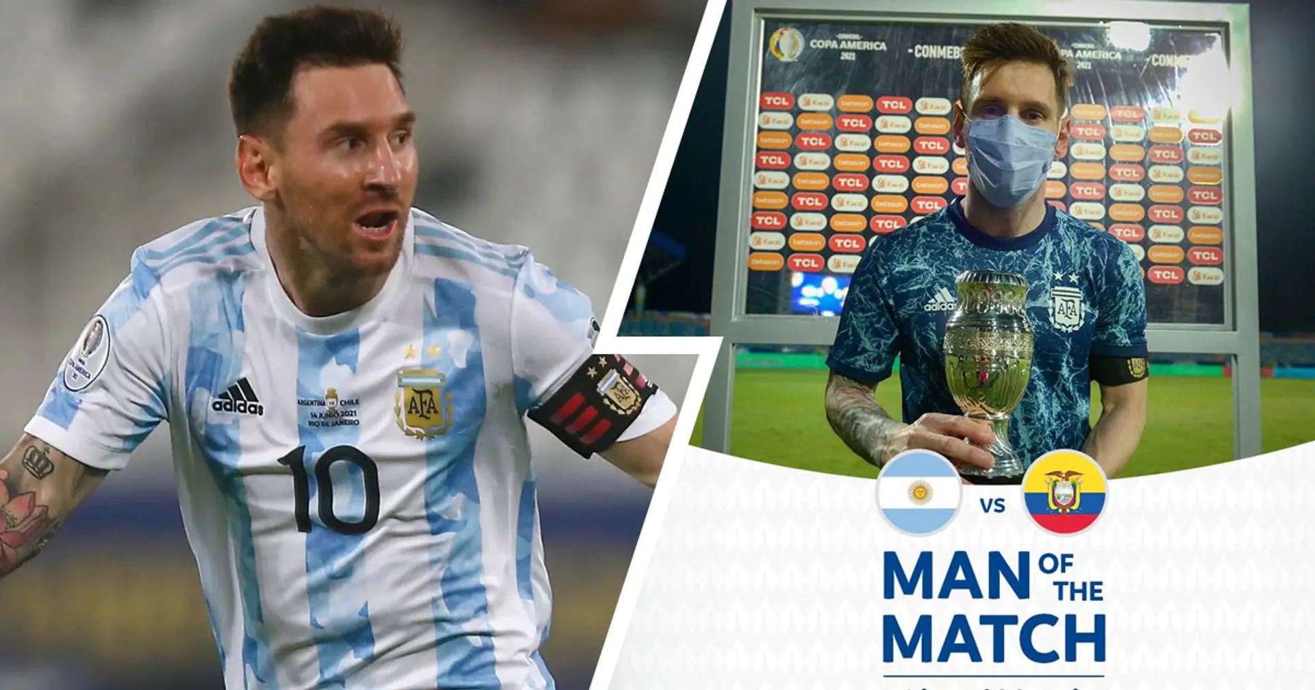 5 games, 4 Man of the Match awards: Messi's stats at 2021 Copa America are simply insane