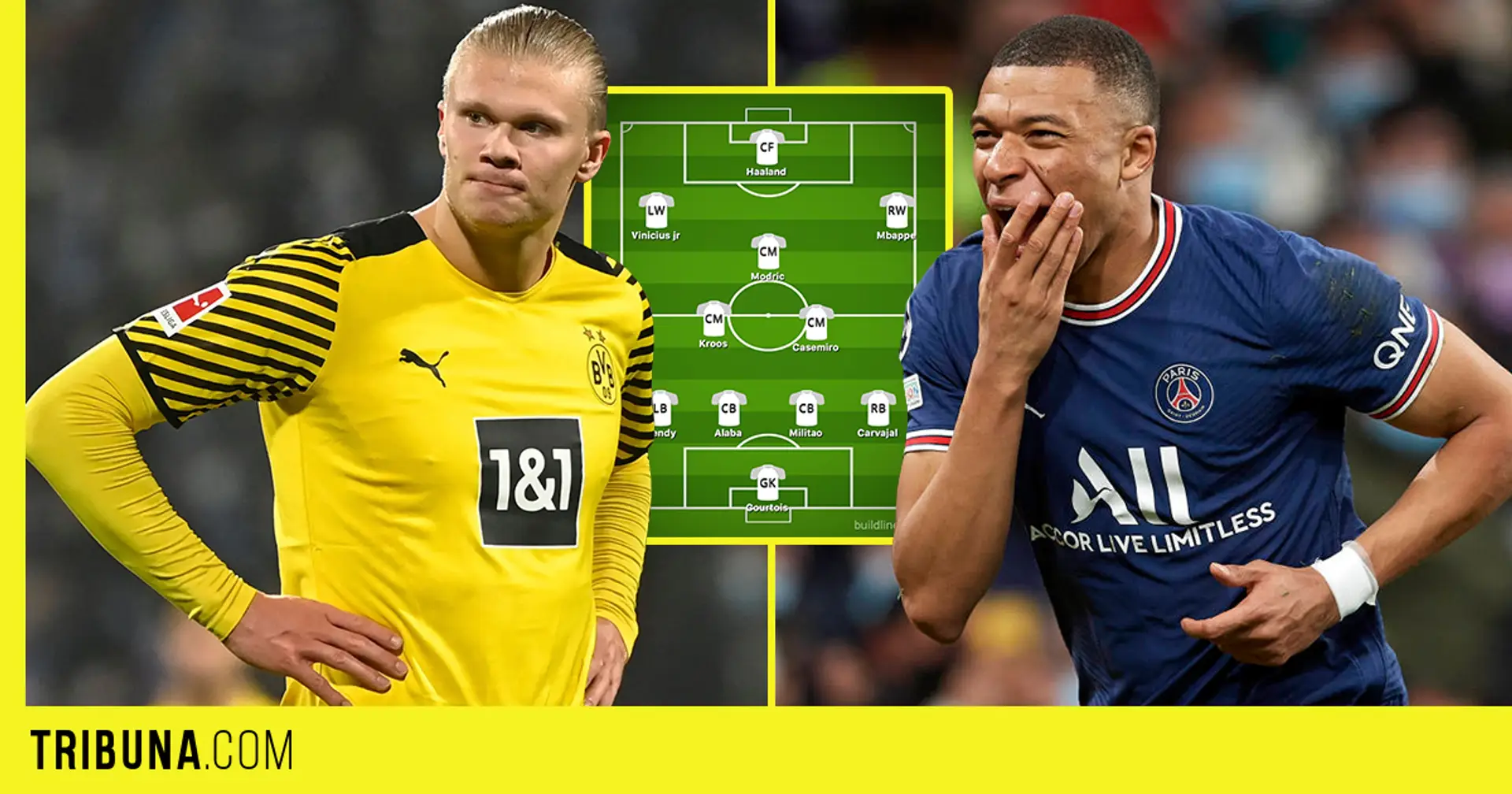 Mbappe, Haaland and more: How Real Madrid's starting line-up could look next season