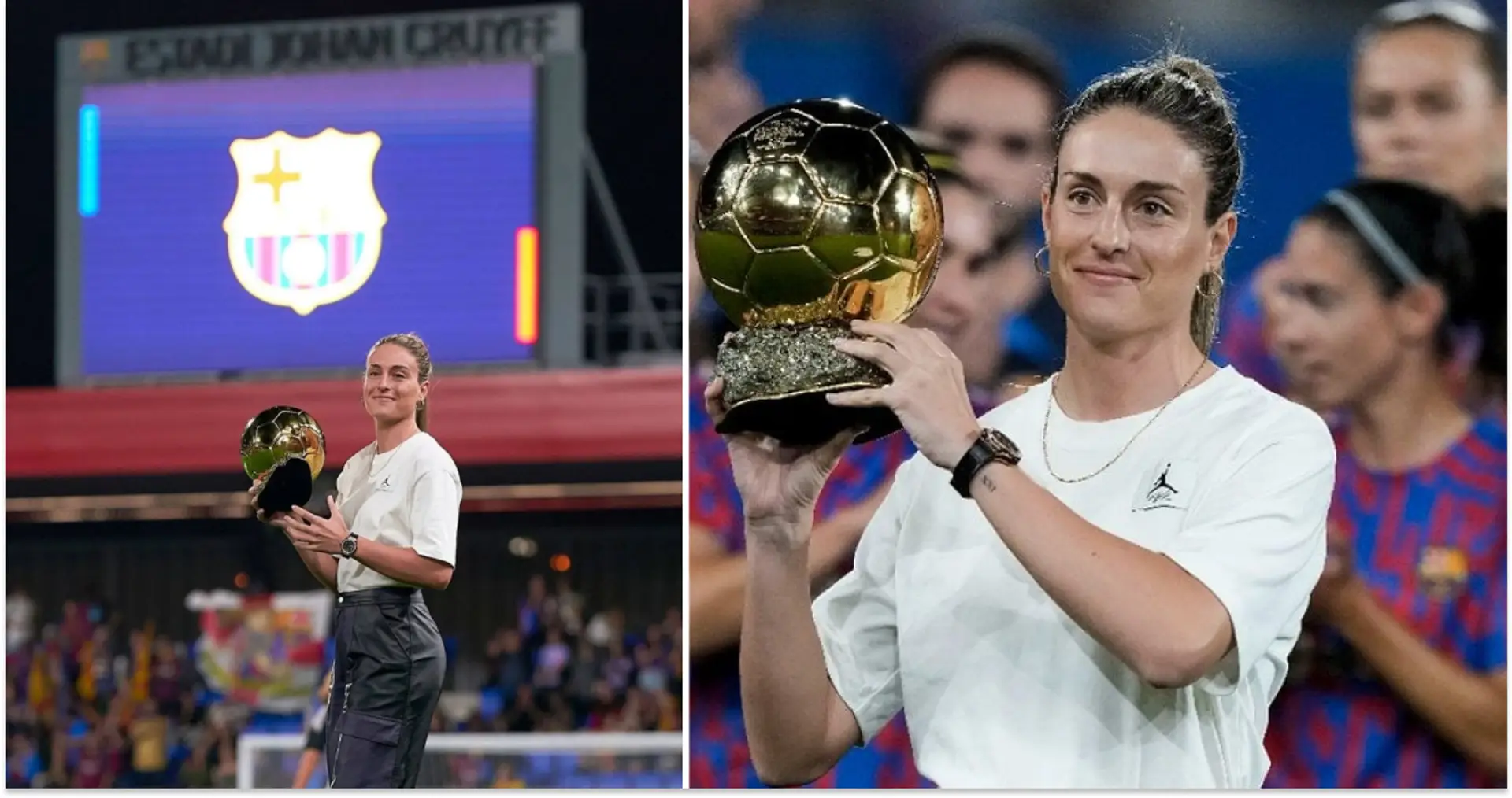 5 best pics as Alexia Putellas shows off her second Ballon d'Or to Barca fans 