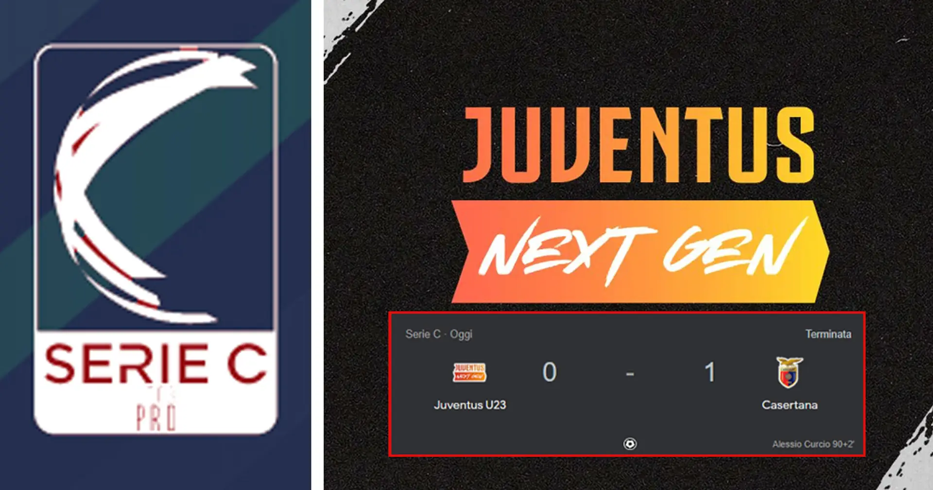 FLASH| Playoff Serie C, Juventus Next Gen  beffata al 92' dalla Casertana: sintesi e tabellino