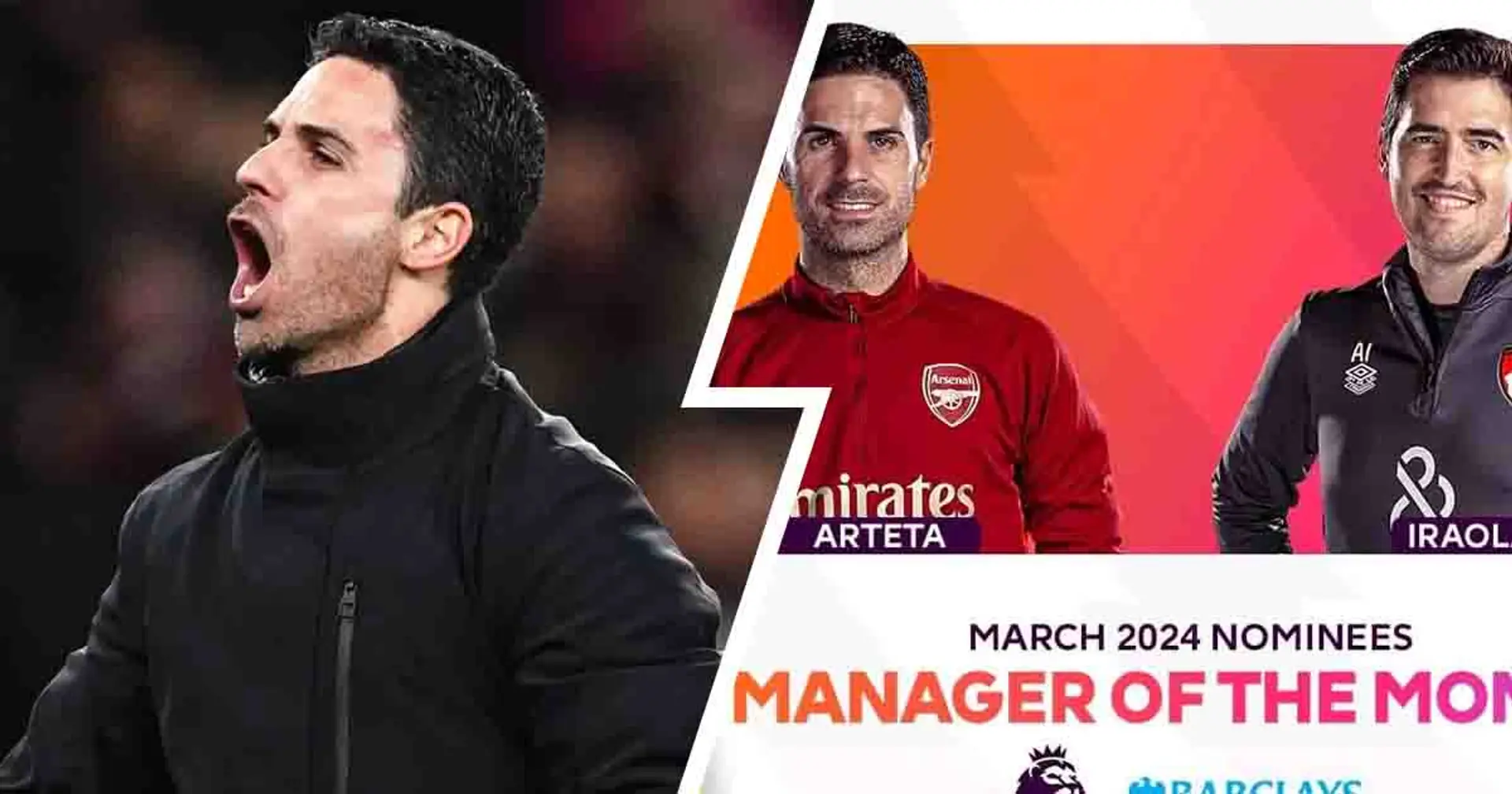 Mikel Arteta nominated for Premier League Manager of the Month award, faces competition from two rivals