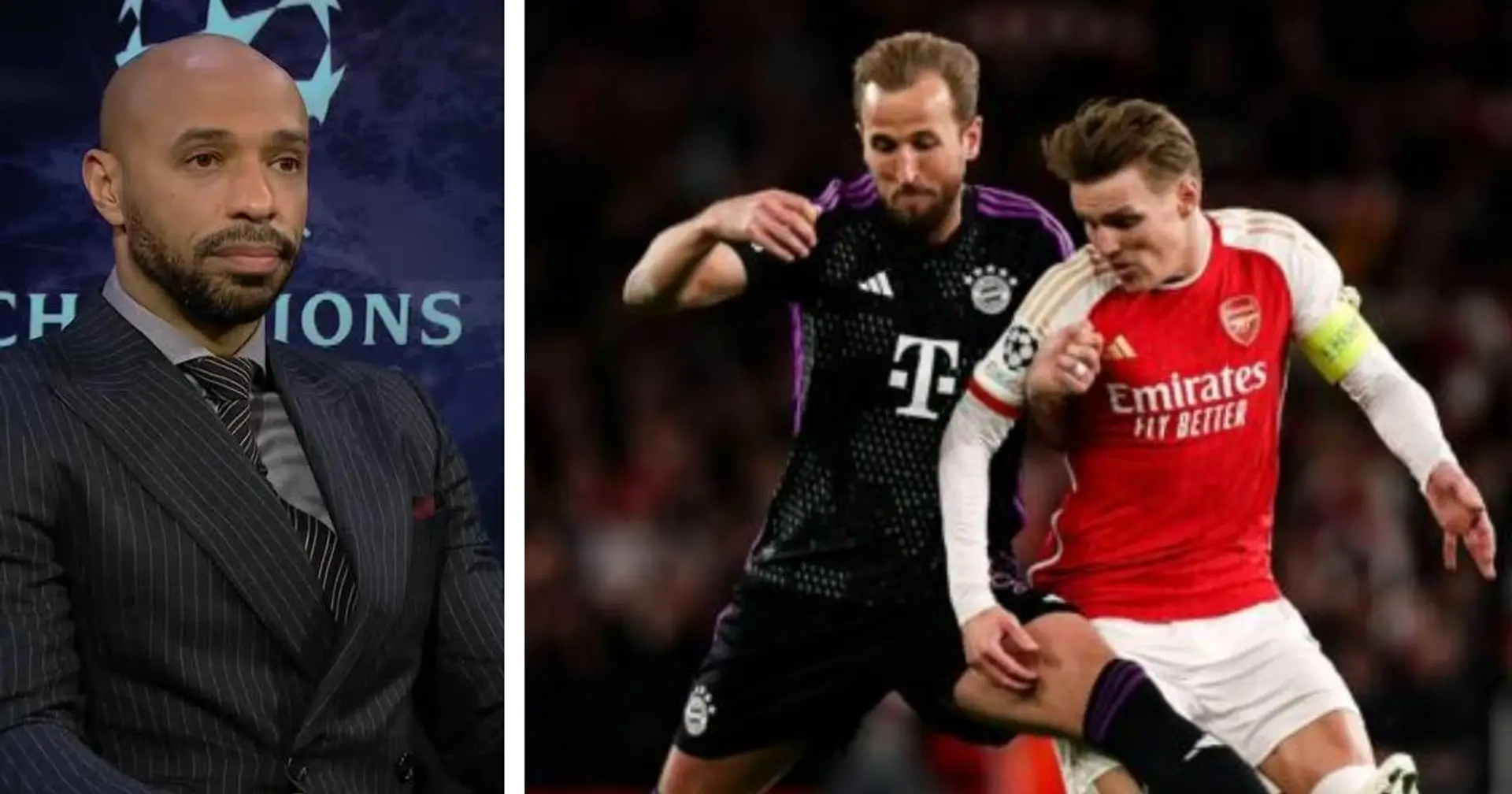 Thierry Henry boldly backs Arsenal to win Champions League, predicts final score as well