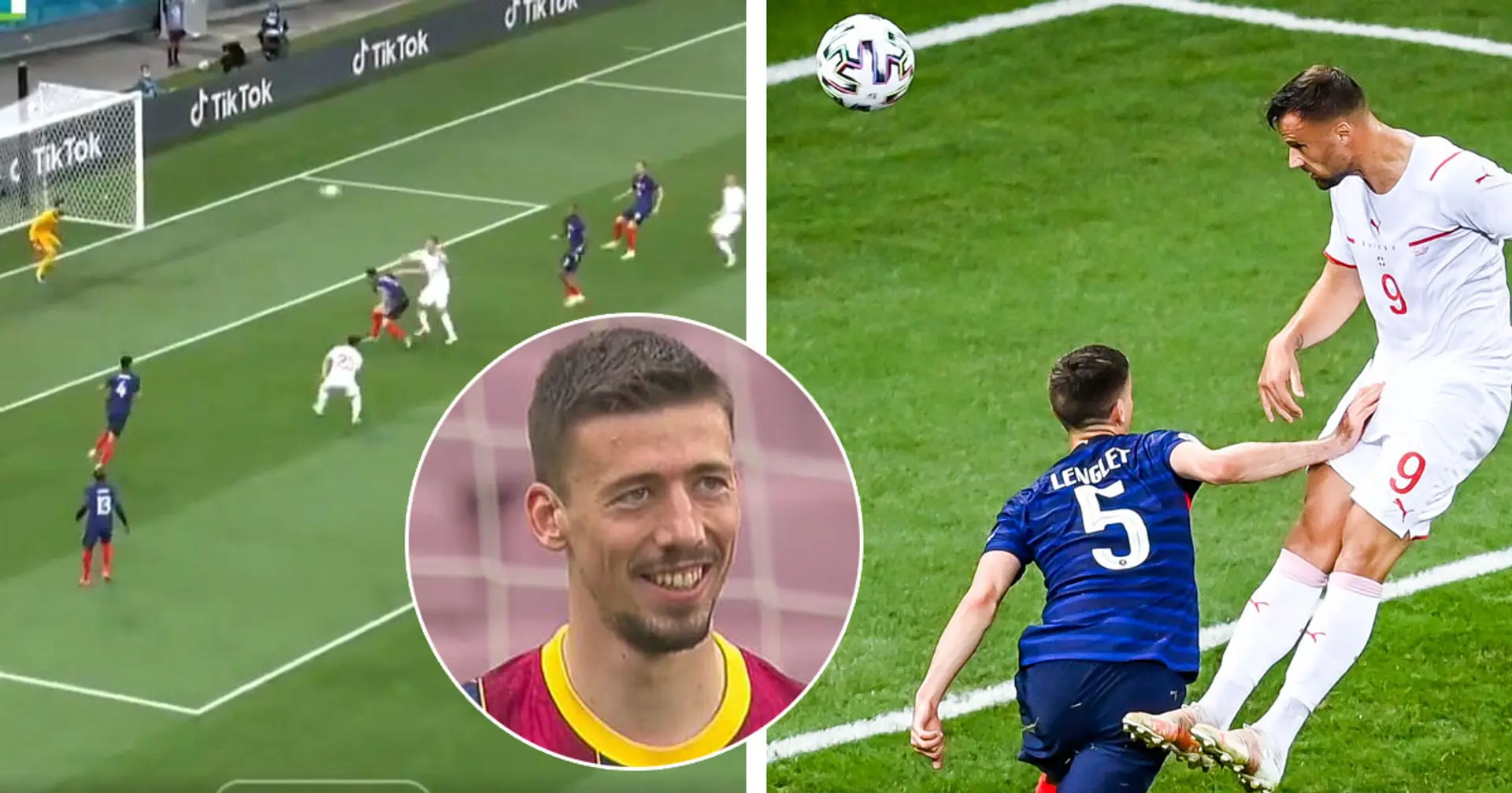 New day, same old Lenglet: Barca defender easily beaten as France concede first vs Switzerland
