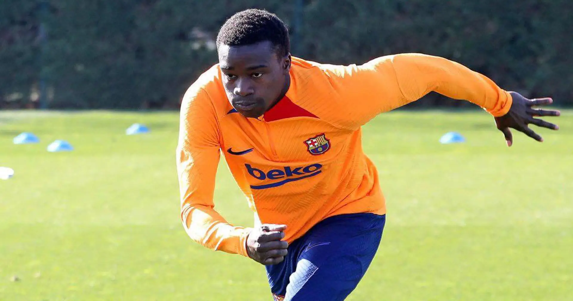 Moussa Wague returns to training after missing over a year through injury