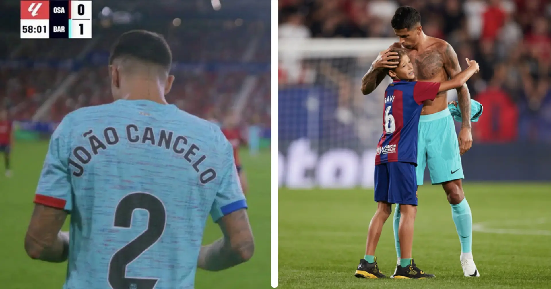 Joao Cancelo's incredible gesture for pitch invader caught on camera