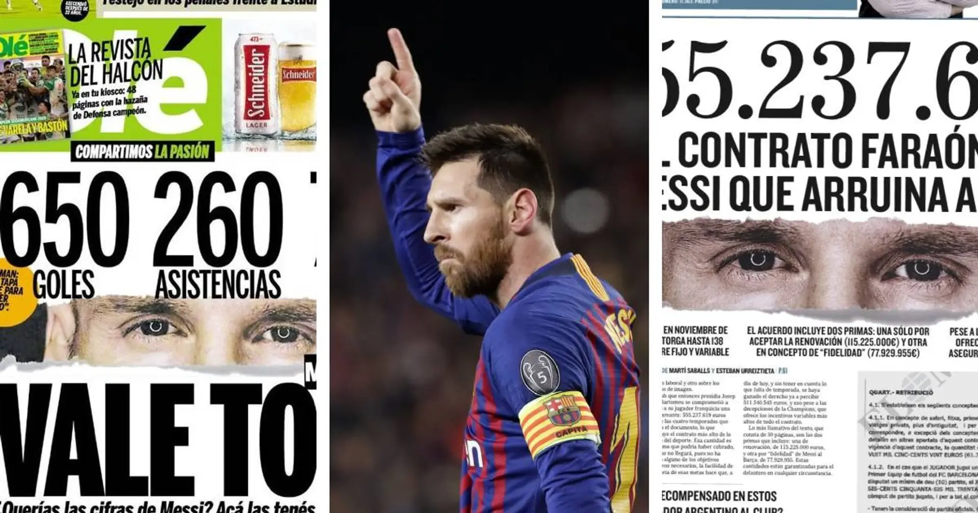 'Worth every euro': Argentine daily Ole hits back at El Mundo with perfect Leo Messi frontpage possible
