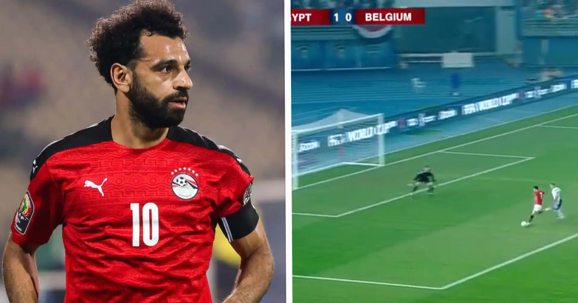 Spotted: Salah delivers astonishing assist as Egypt lead Belgium 2-0