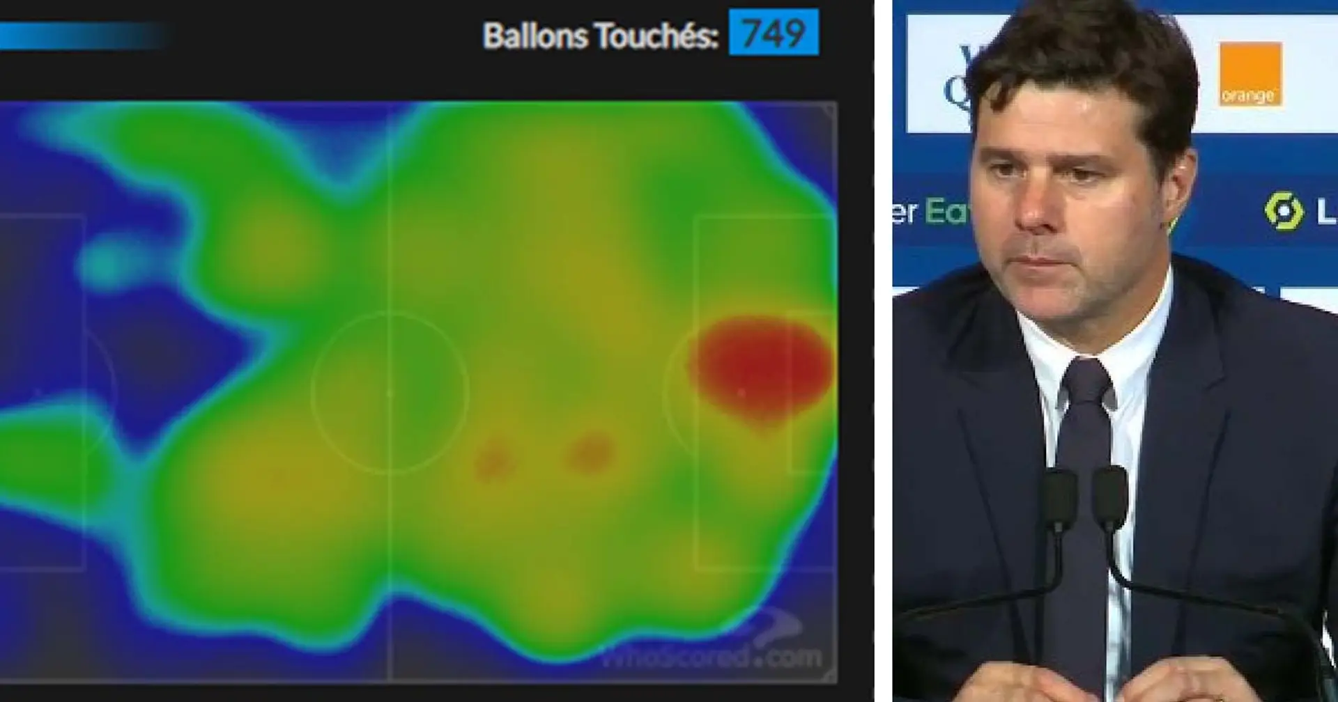 Le Heatmap du PSG contre Bordeaux montre à quel point le jeu parisien est ennuyeux 