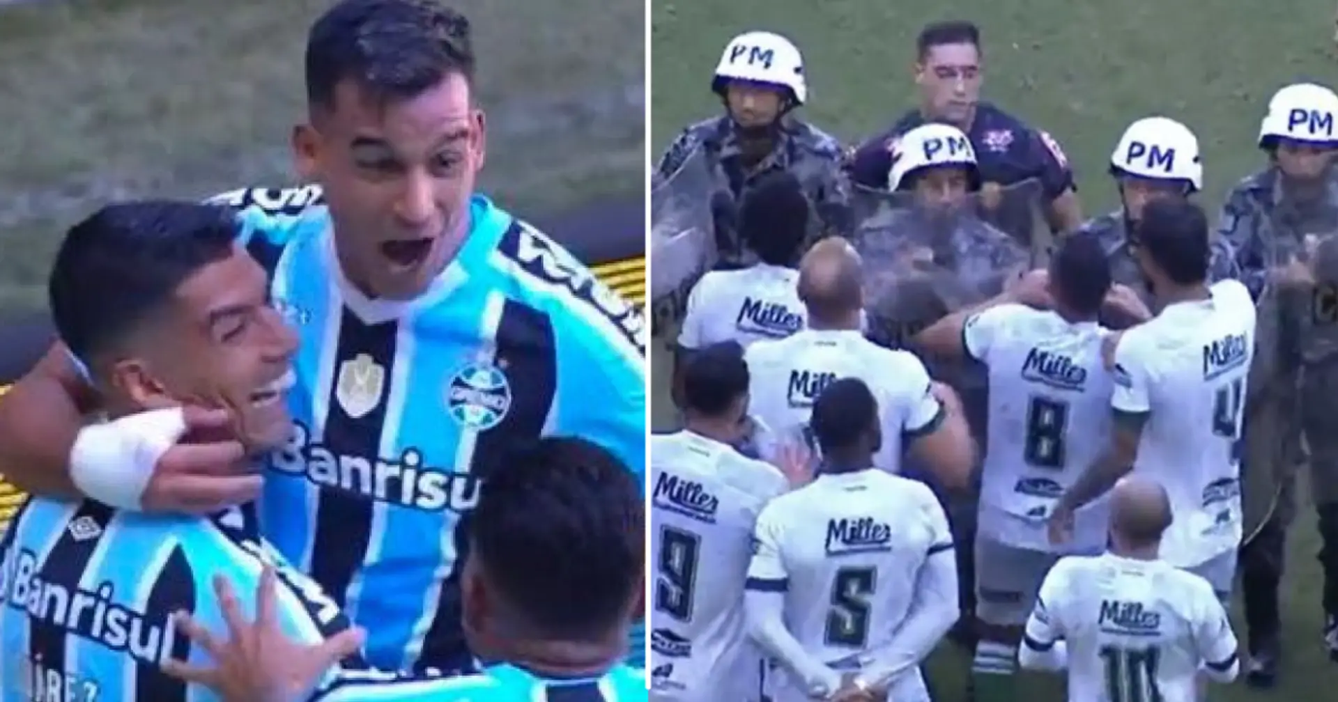 Luis Suarez provokes massive brawl, soldiers intervene to break up clash