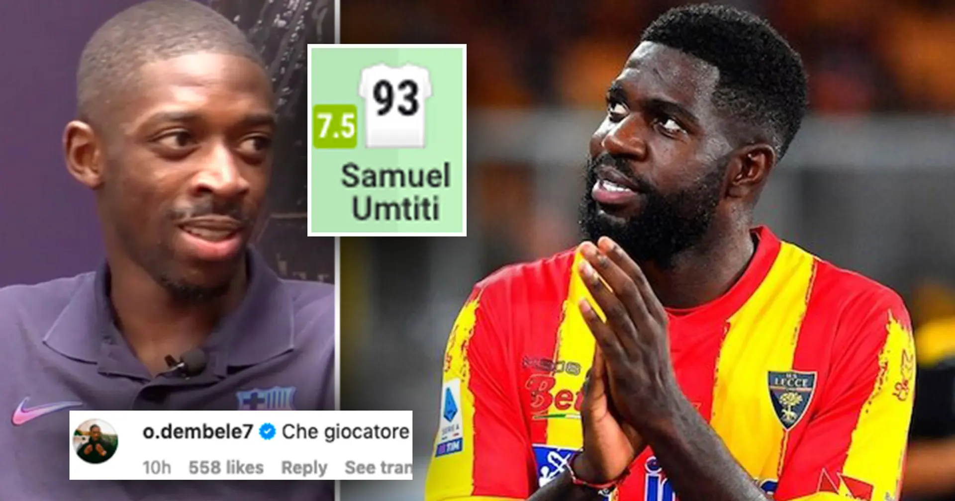 Dembele reacts as Umtiti drops another defensive masterclass on loan