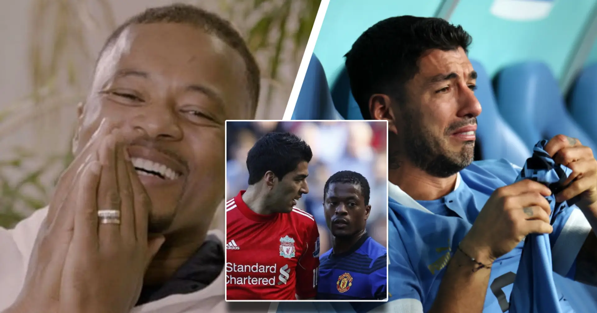 Patrice Evra 'likes' photo of Luis Suarez crying after Uruguay crashes out of World Cup