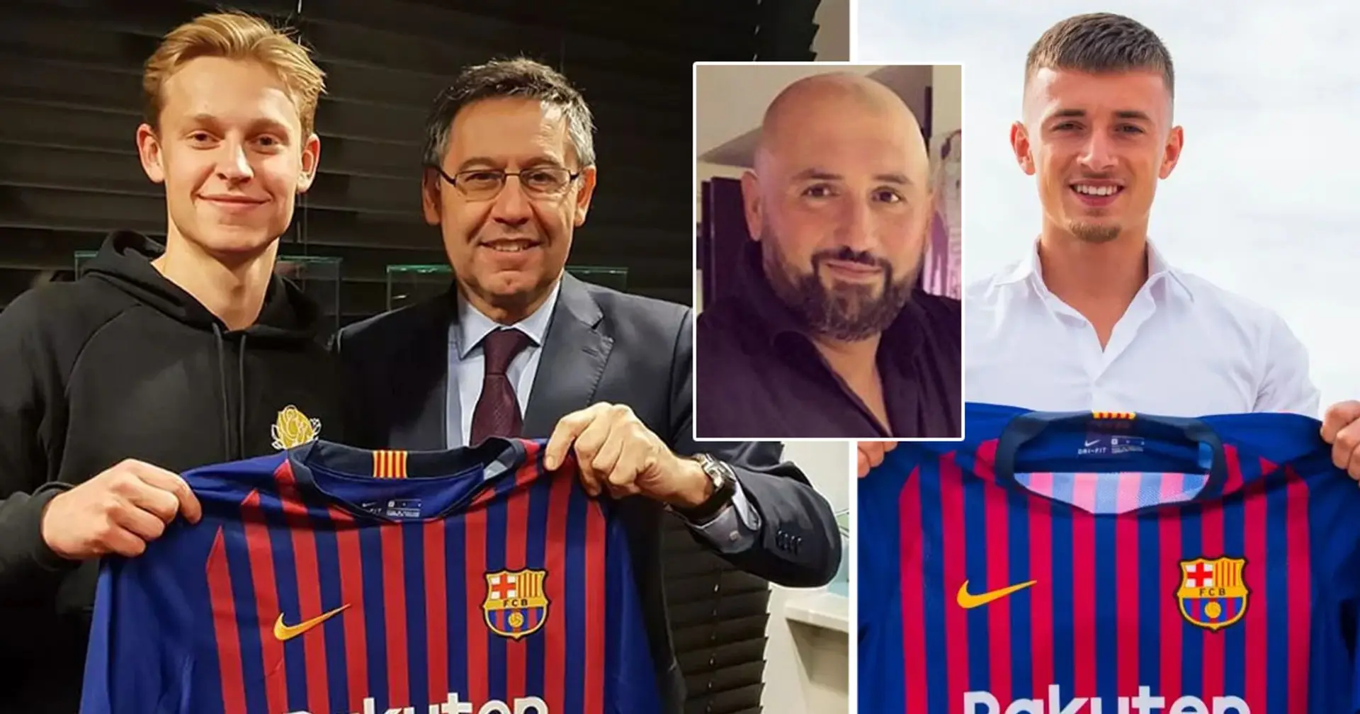 What happened to son of De Jong's agent who Bartomeu signed as part of Frenkie deal