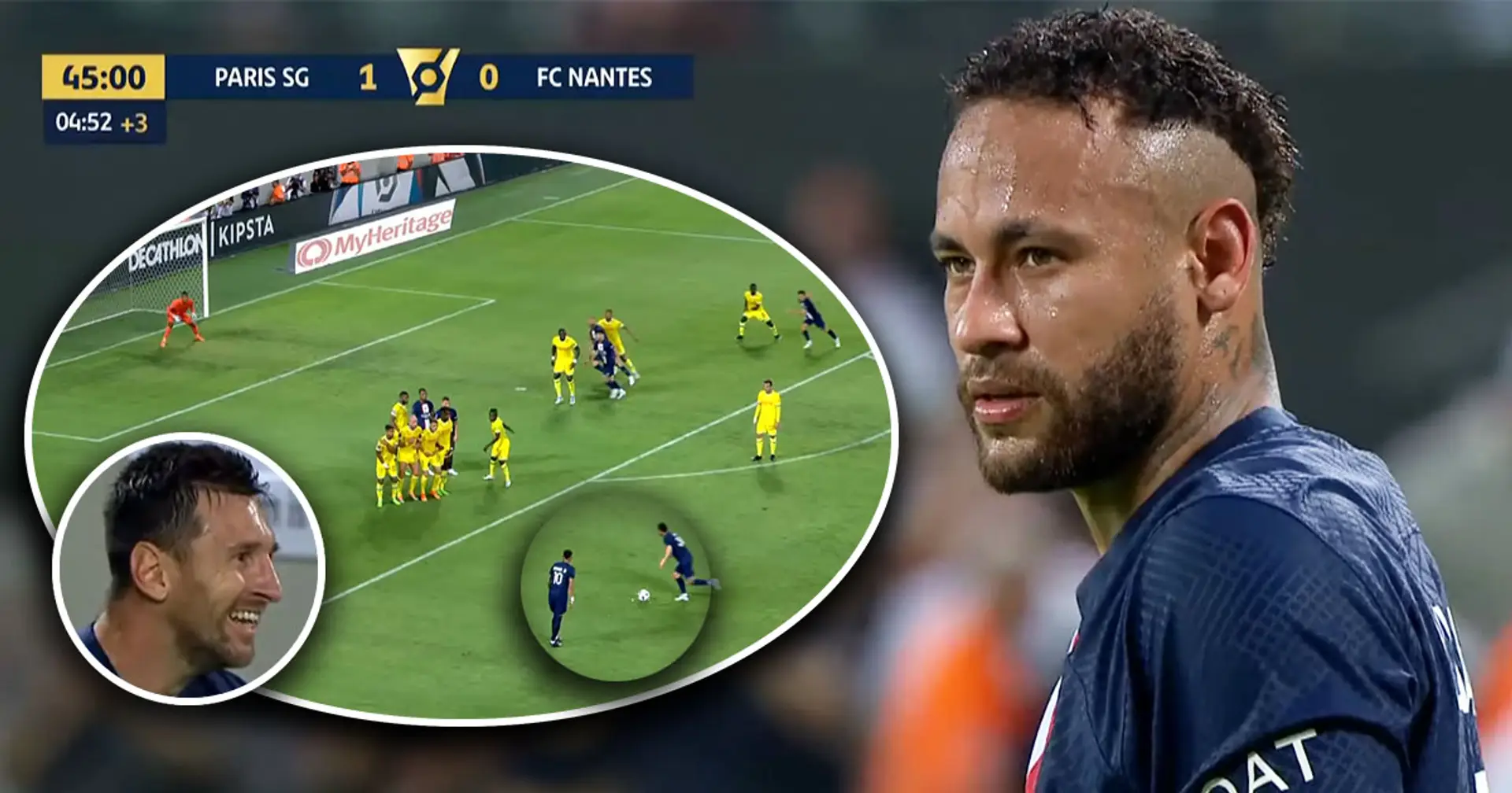 'What a duo': Neymar scores brilliant free kick for PSG, Messi contributes with tricky move