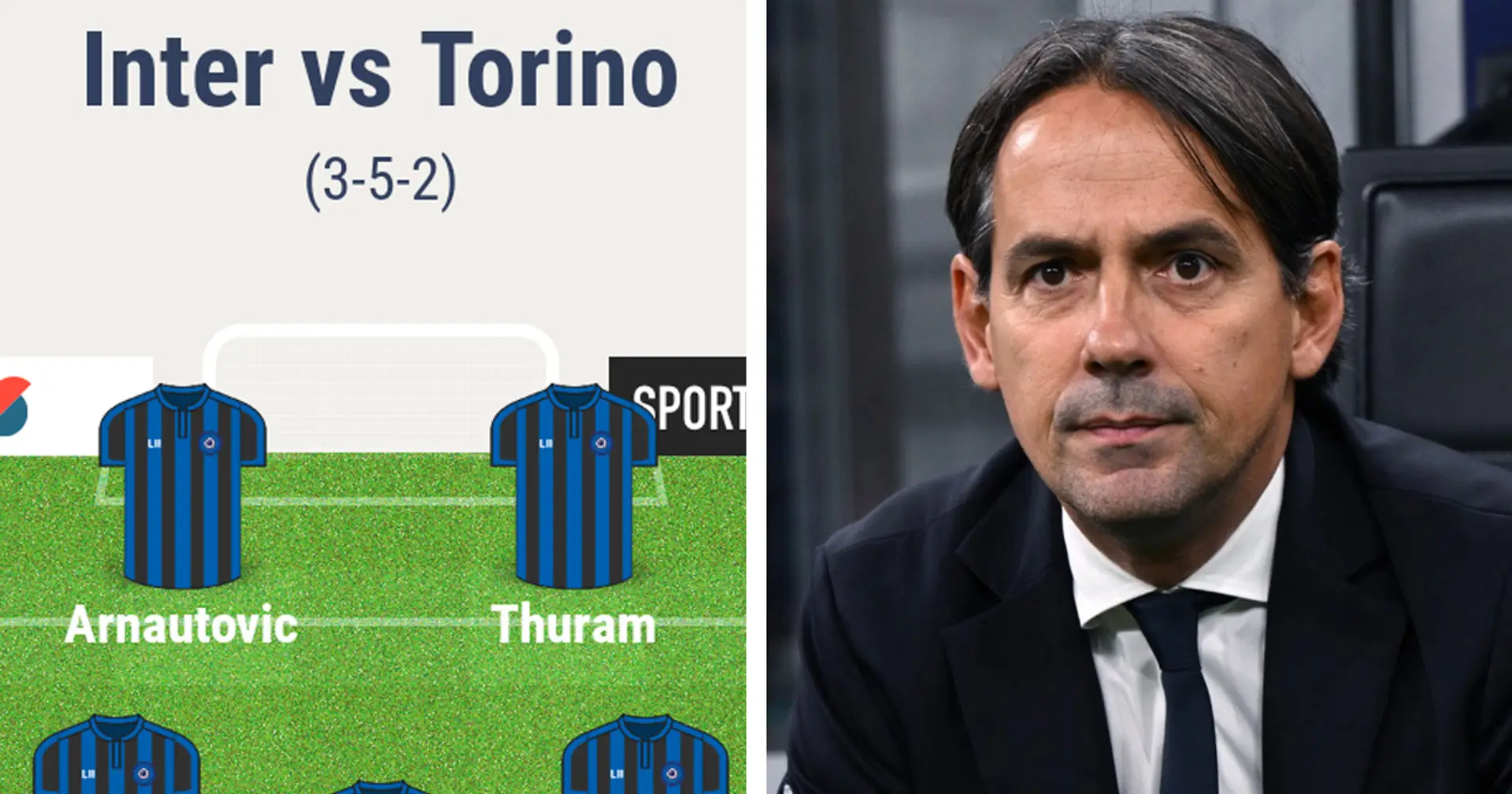 Almeno 4 cambi, e 1 possibile novità assoluta: Inzaghi prepara il turnover per Inter-Torino