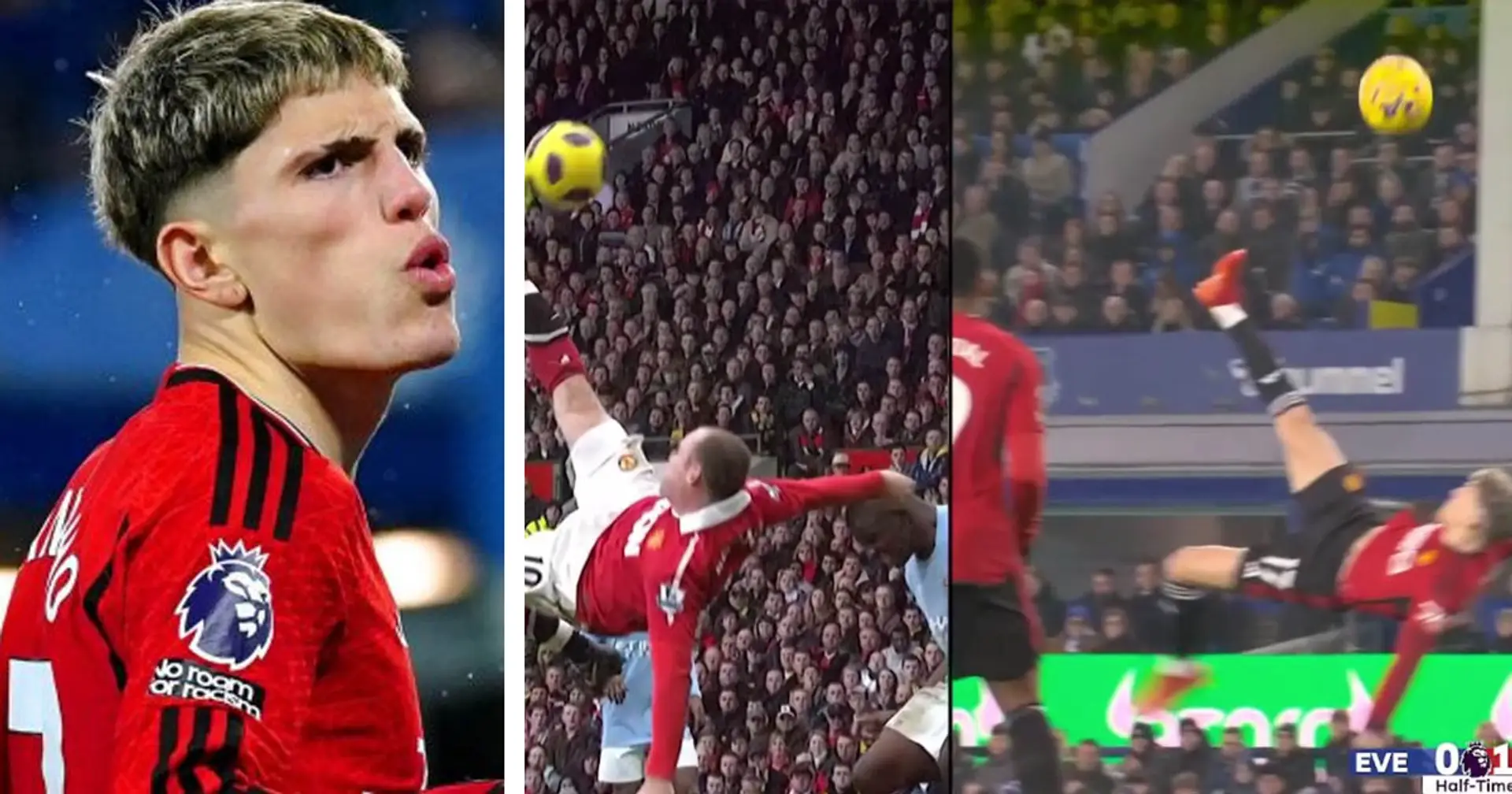Garnacho's wonder goal vs Everton or Rooney's iconic Manchester Derby goal? Which do you think is better?
