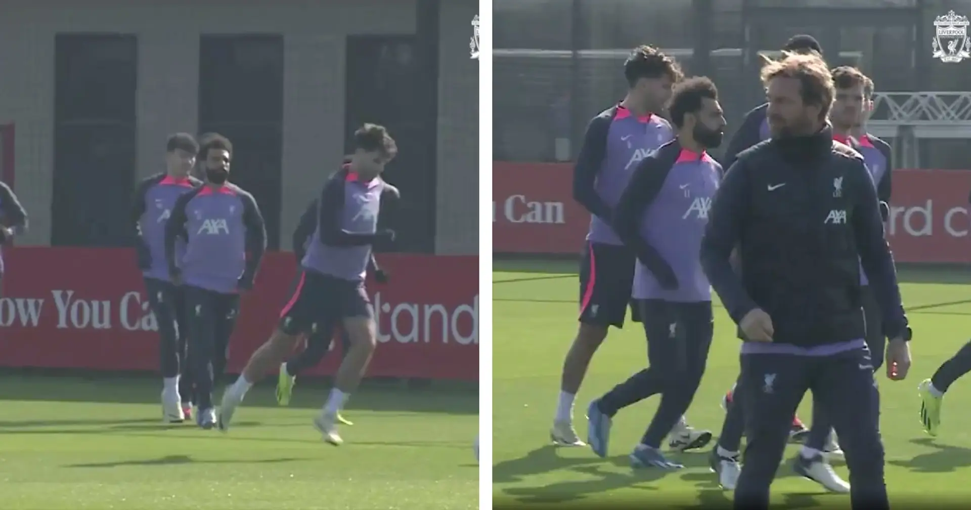 Spotted: Mo Salah back in team training (video)