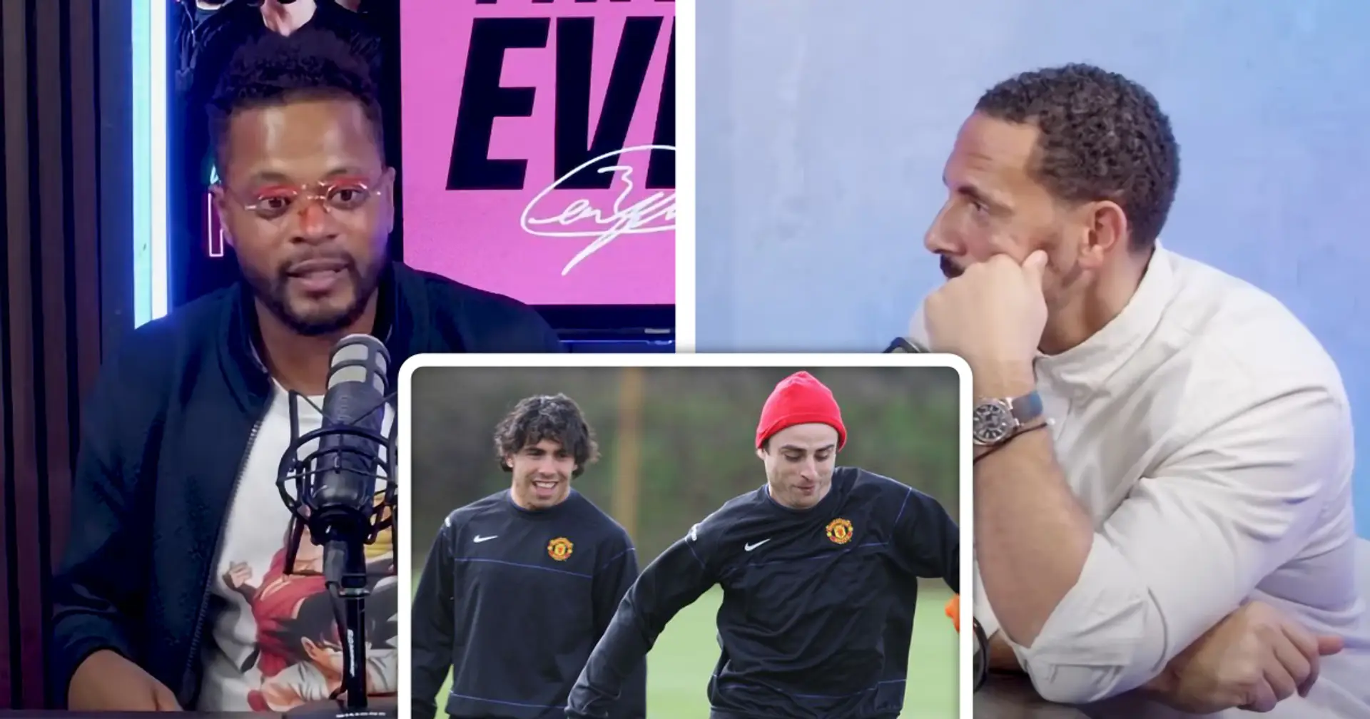 'He didn't even do his legs': Evra and Ferdinand name the worst player in training