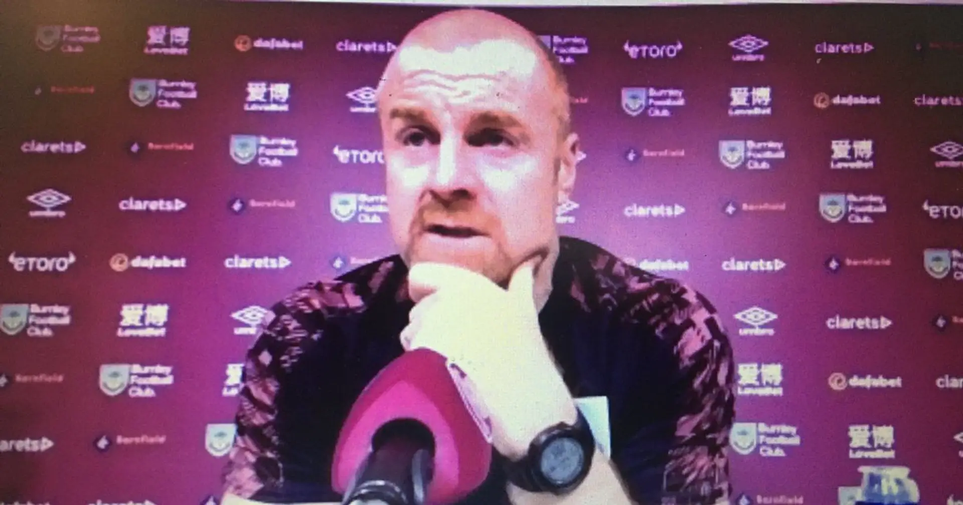Sean Dyche confirms 'couple of' coronavirus cases at Burnley ahead of Man United clash