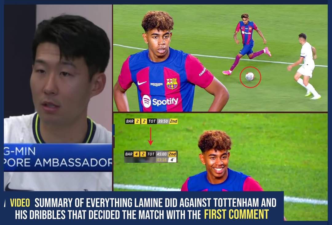 Heung Son, Tottenham player 🎙🚨🎙:   Lamine is a phenomenal player for his age. When I was his age,