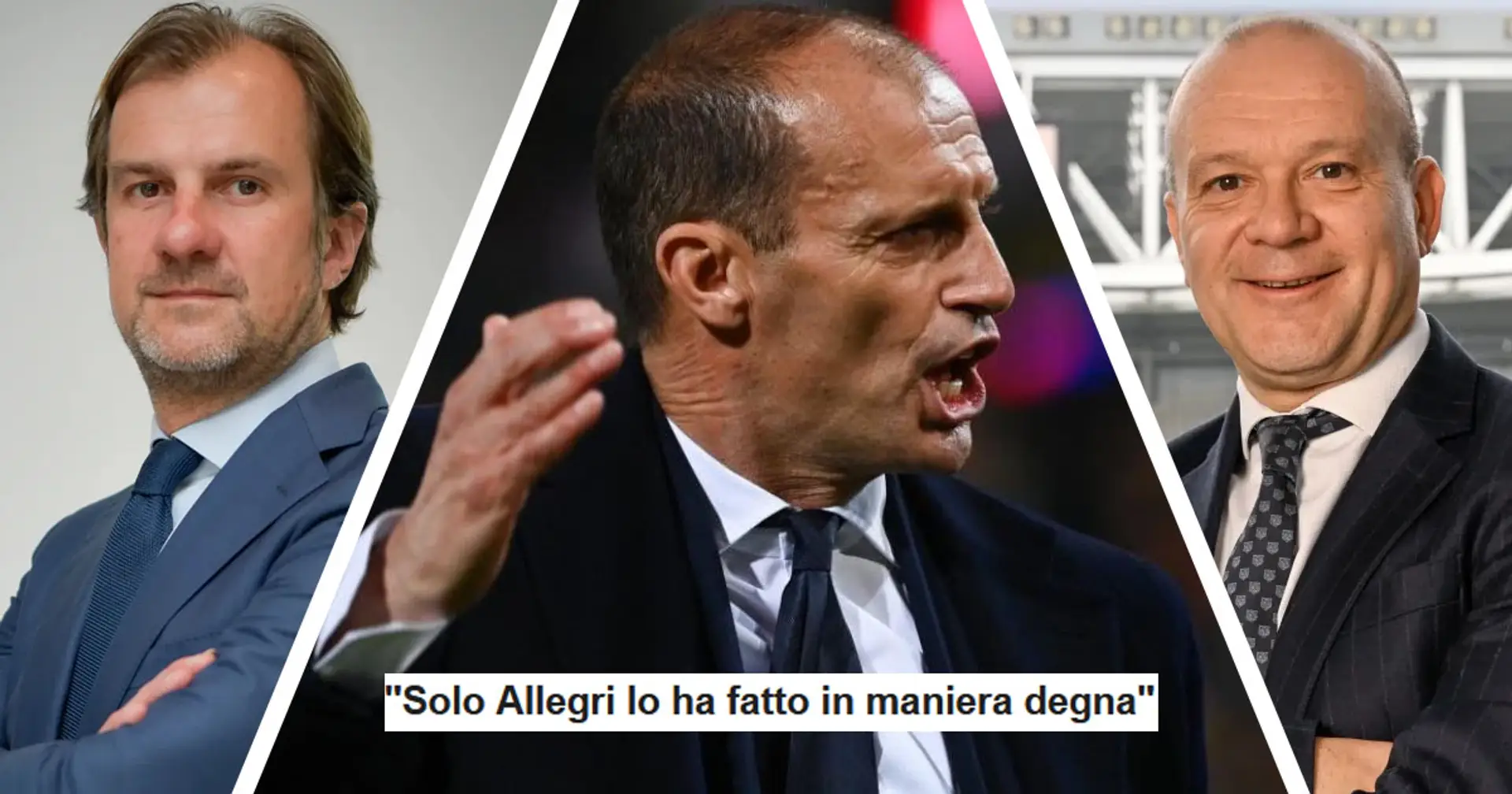 "Solo Allegri lo ha fatto in maniera degna", i tifosi della Juventus si schierano dalla parte del tecnico Bianconero