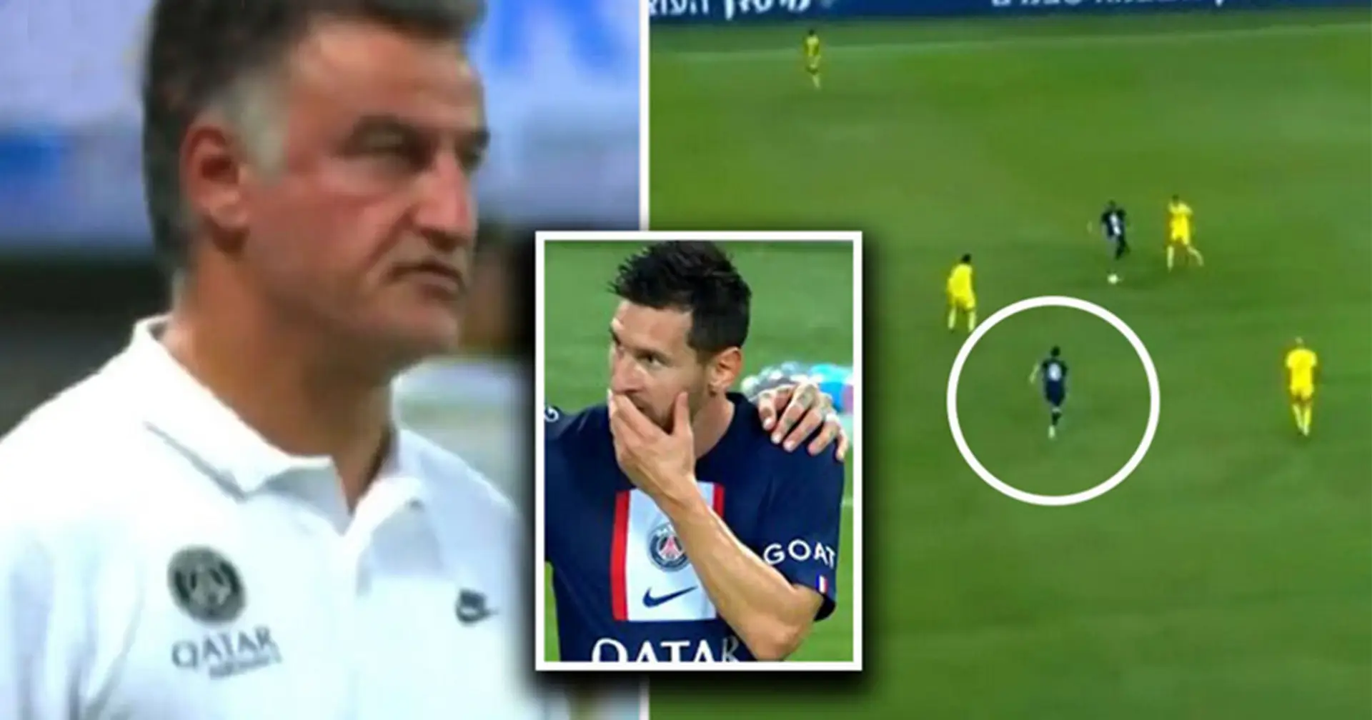 Le nouveau coach du PSG crie trois fois à Messi pour l'exhorter de presser sur l'adversaire - que s'est-il passé ensuite