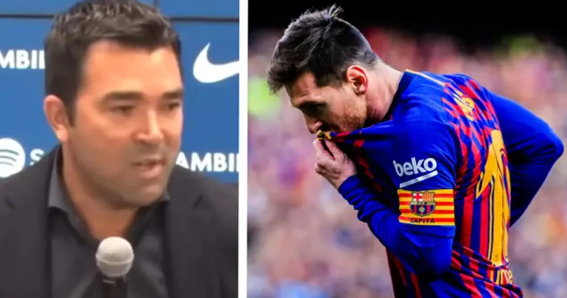 Barça-Sportdirektor Deco bestätigt, dass Messi noch ein letztes Mal für Barça spielen wird