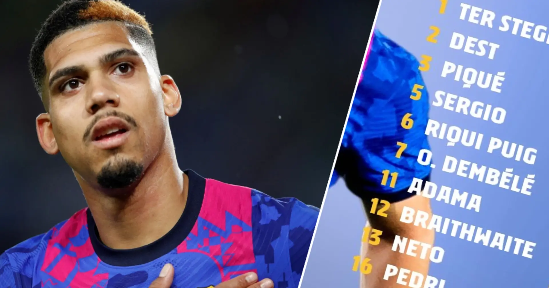 Sin Araujo: el Barcelona presenta la convocatoria de 20 jugadores para el partido ante el Napoli