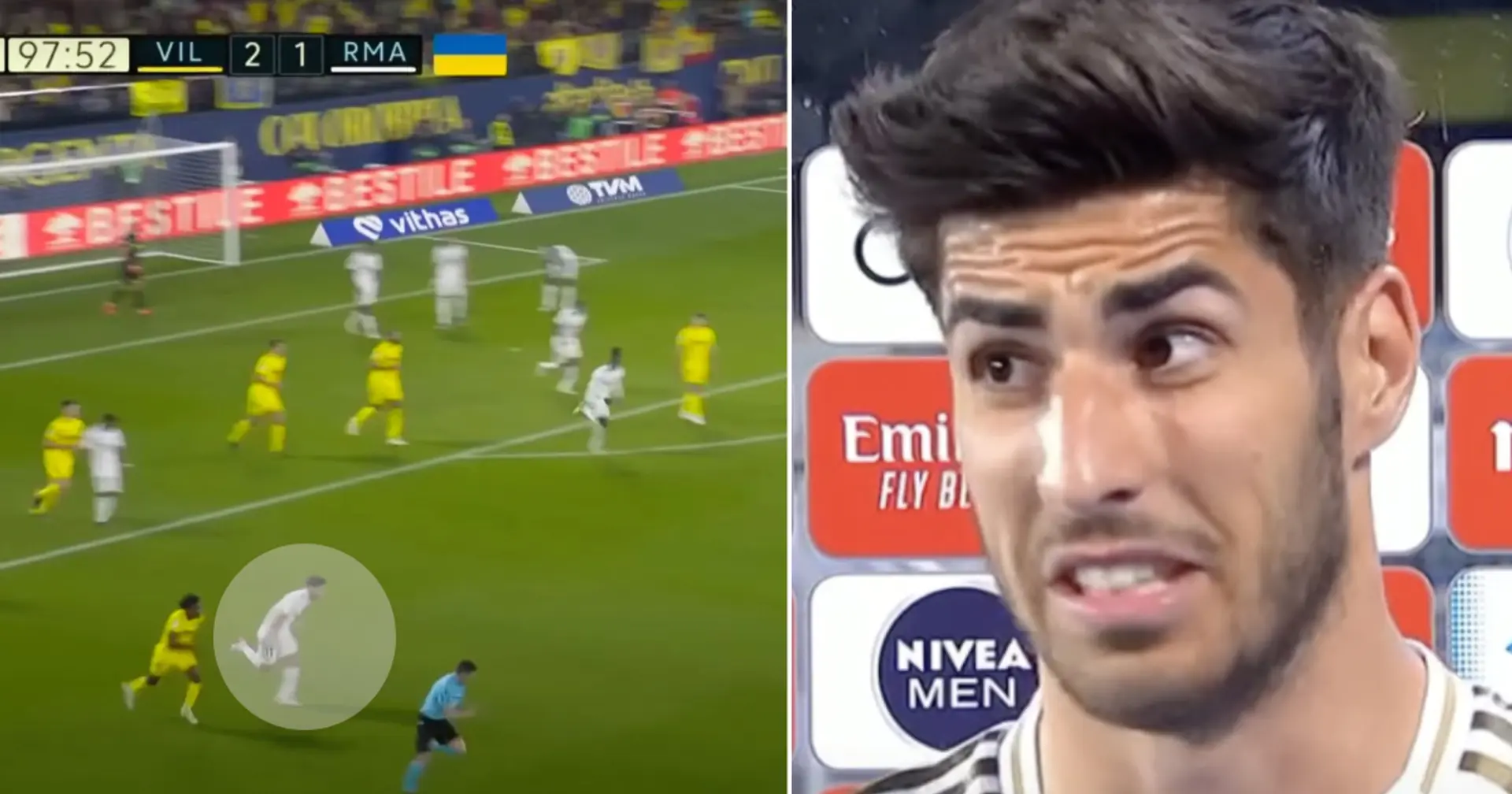 'This is sending me': one Asensio episode from Villarreal clash goes viral