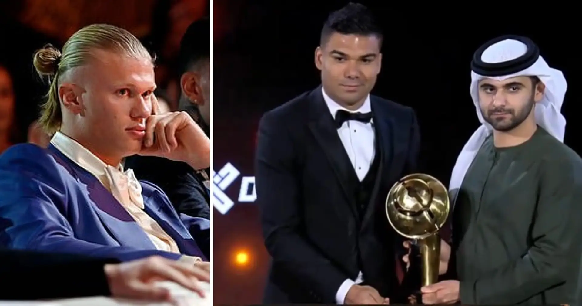 Casemiro wins 'Ronaldo d'Or' award, shares stage with Halaand and John Terry